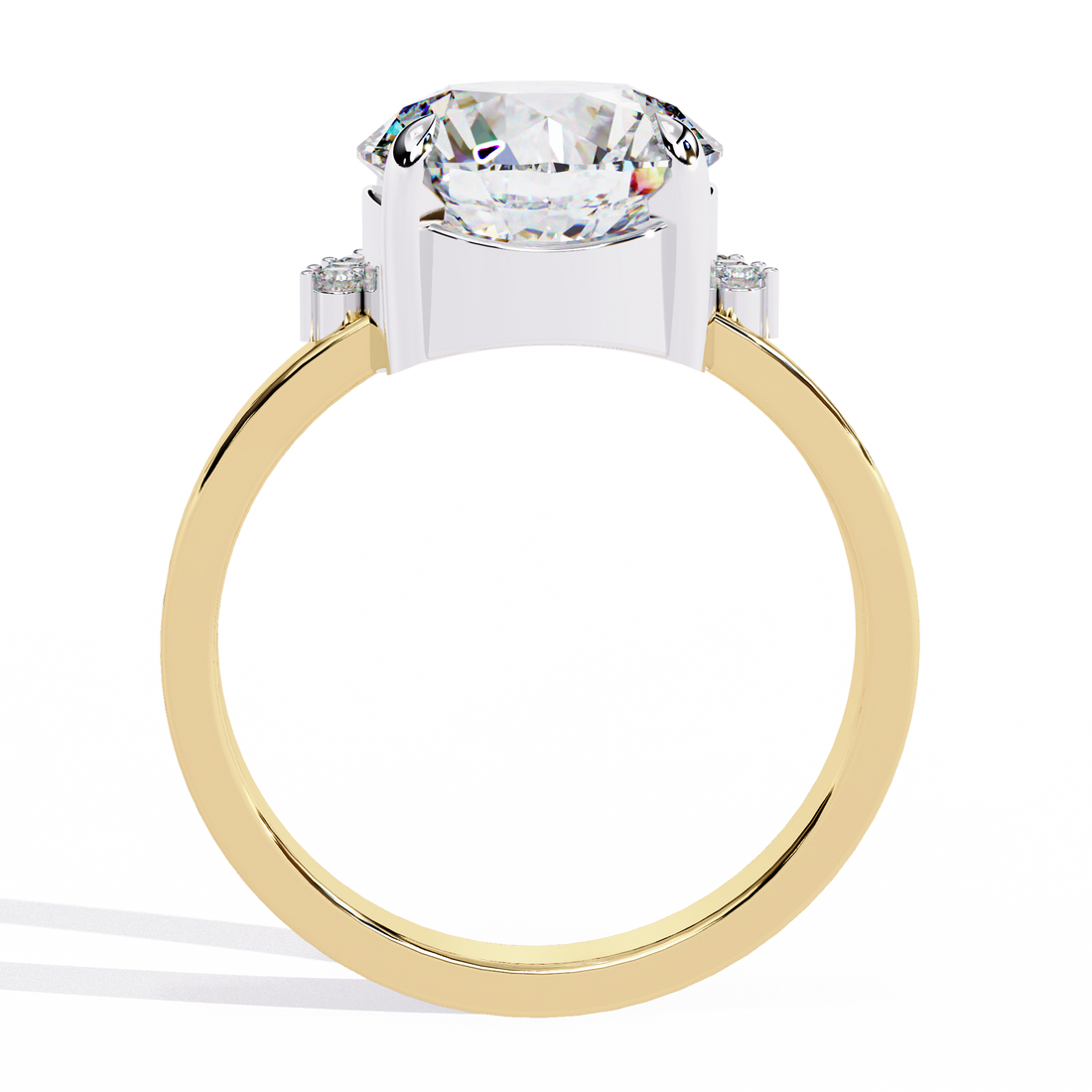 Luxe Halo Starburst Lab Diamond Ring