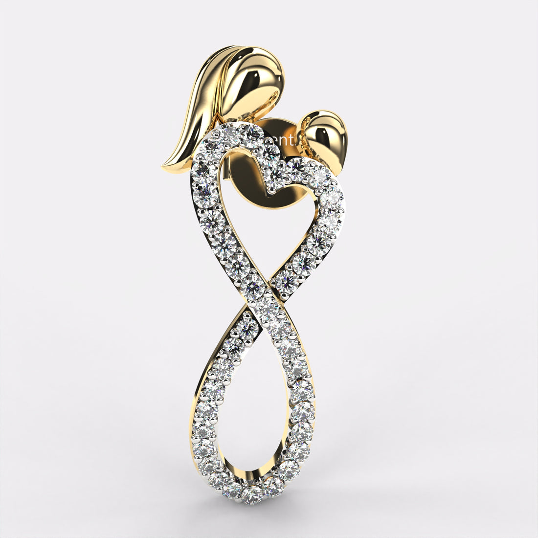 Twisted Long Diamond Earrings