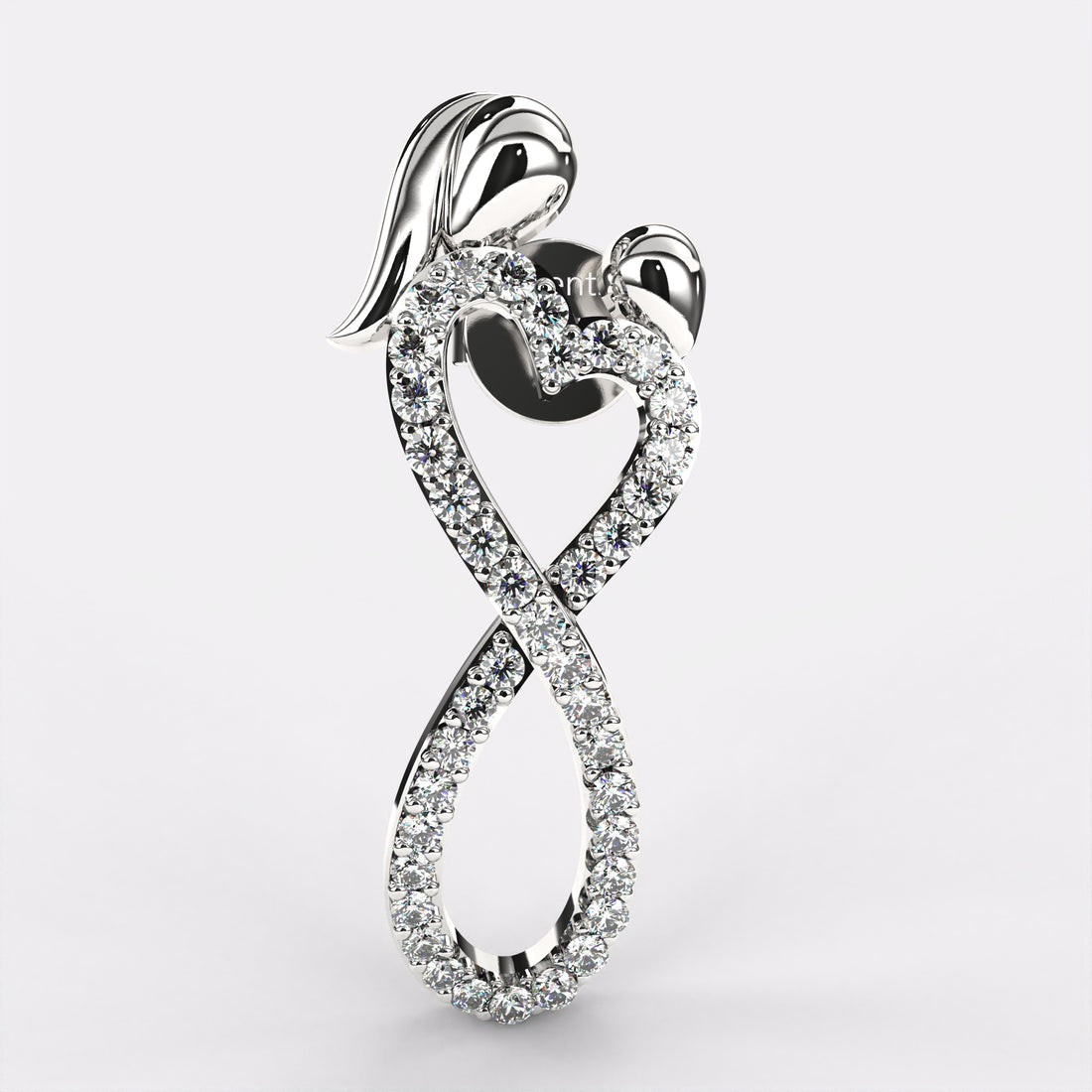 Twisted Long Diamond Earrings