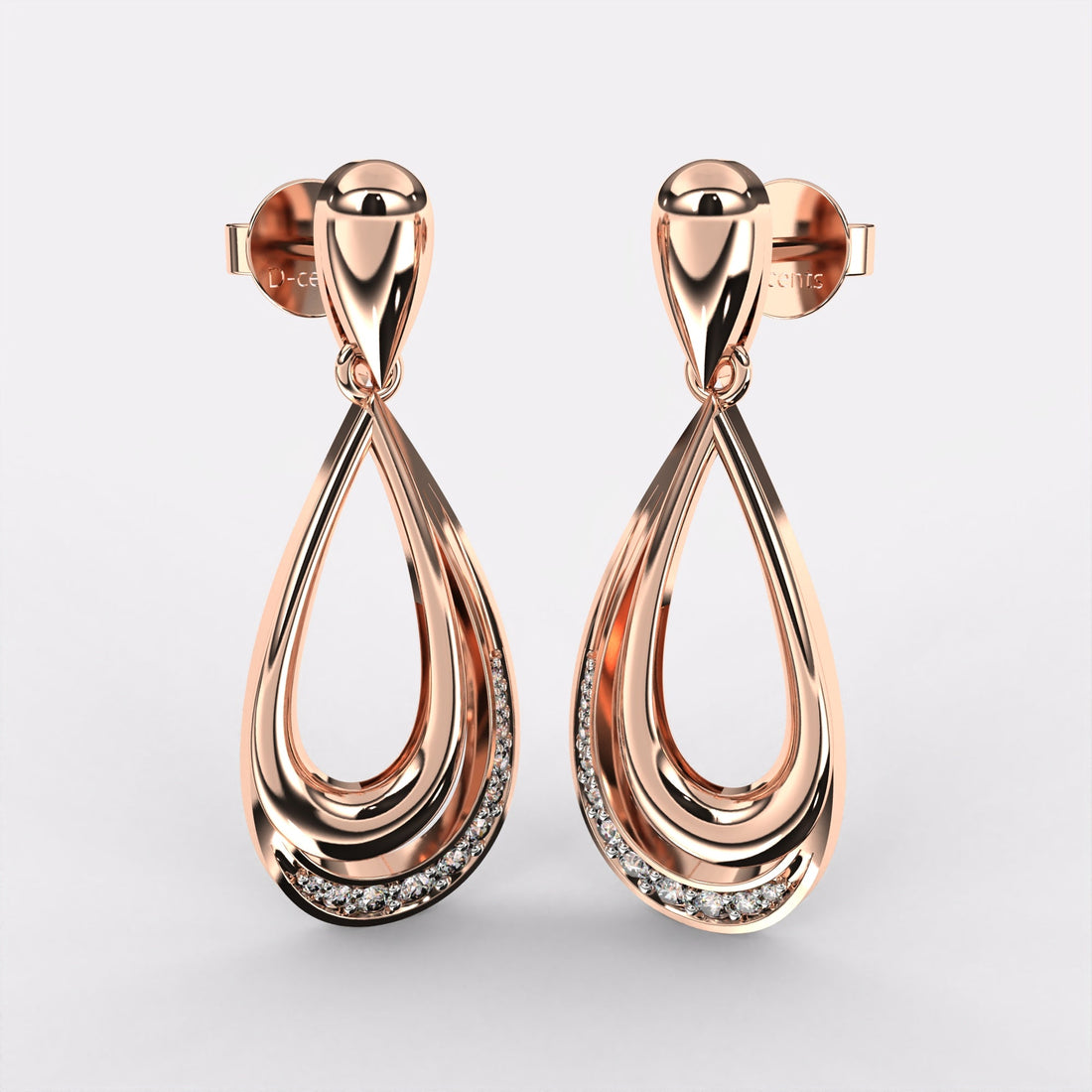 Pear Drop Diamond Earrings