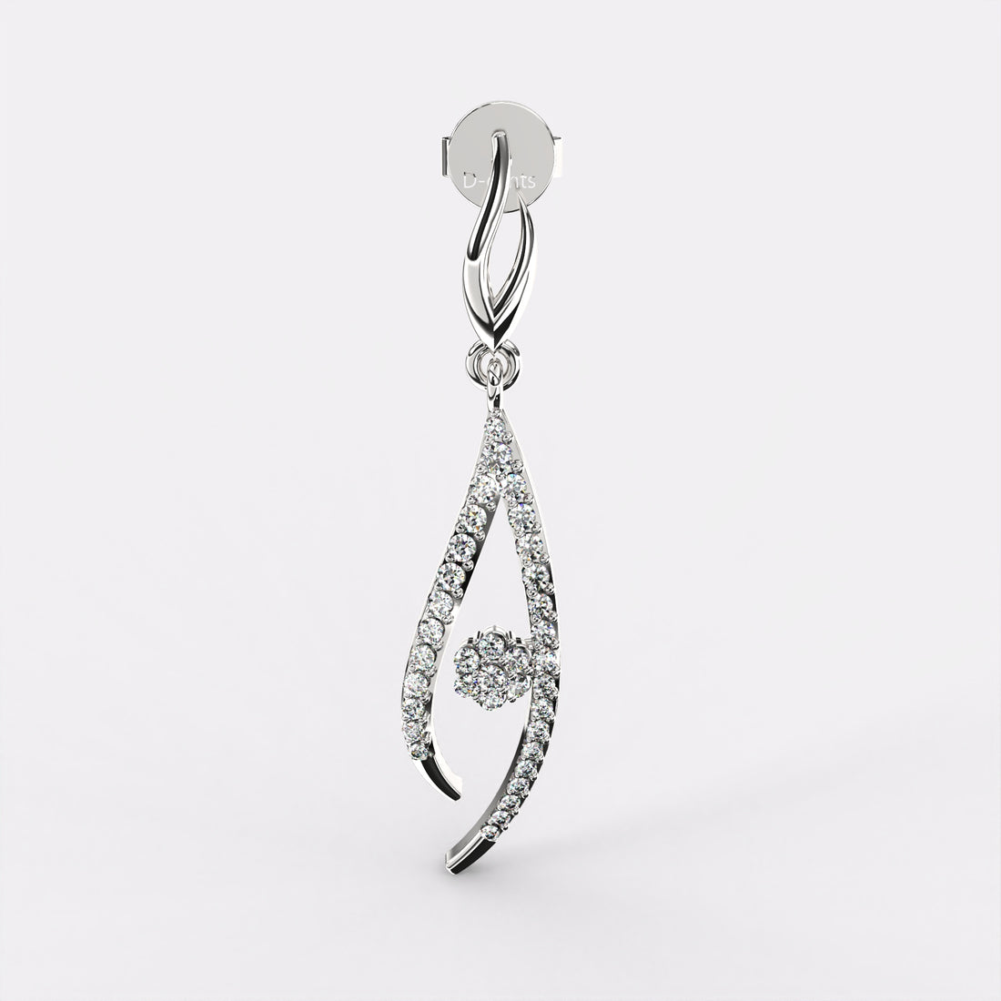 Lining Diamond Earring