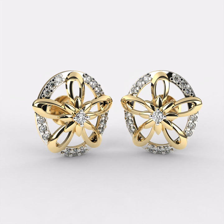 Jazzy Diamond Stud Earrings