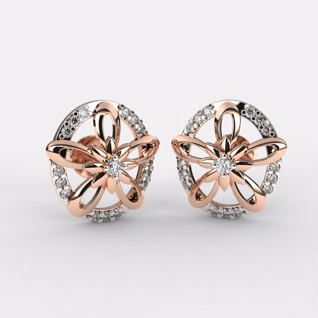 Jazzy Diamond Stud Earrings