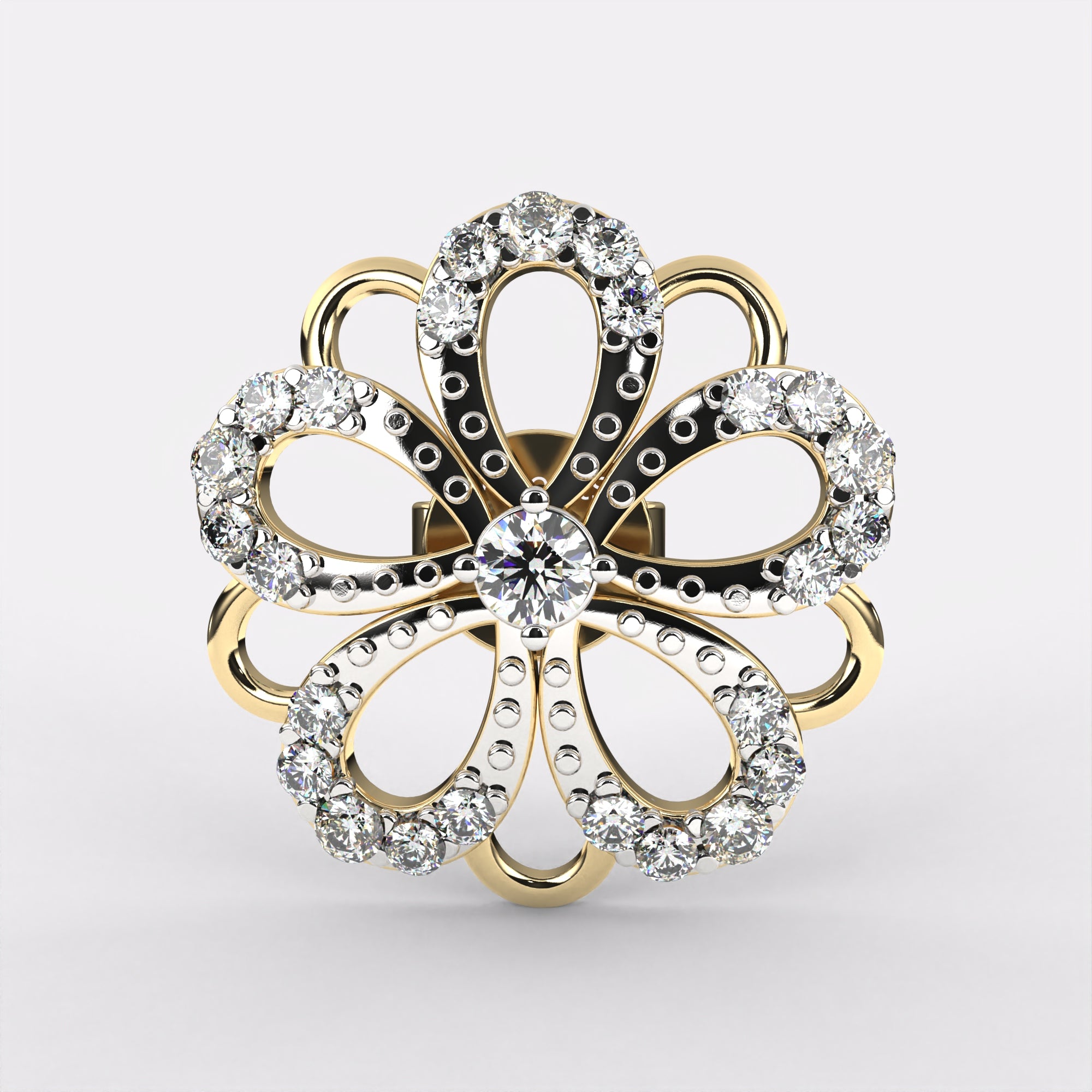 Lab Grown Bloom Diamond Stud Earrings