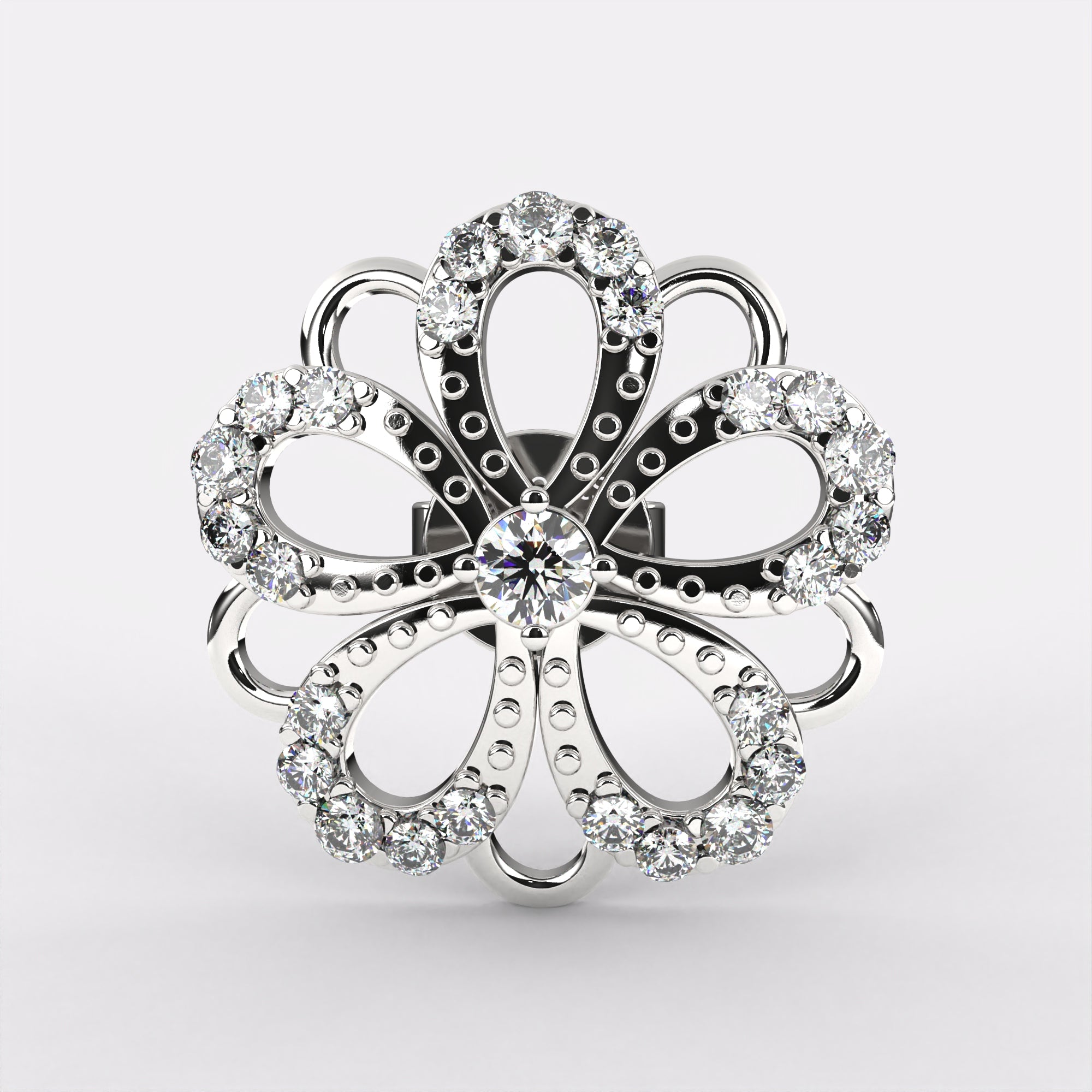 Lab Grown Bloom Diamond Stud Earrings