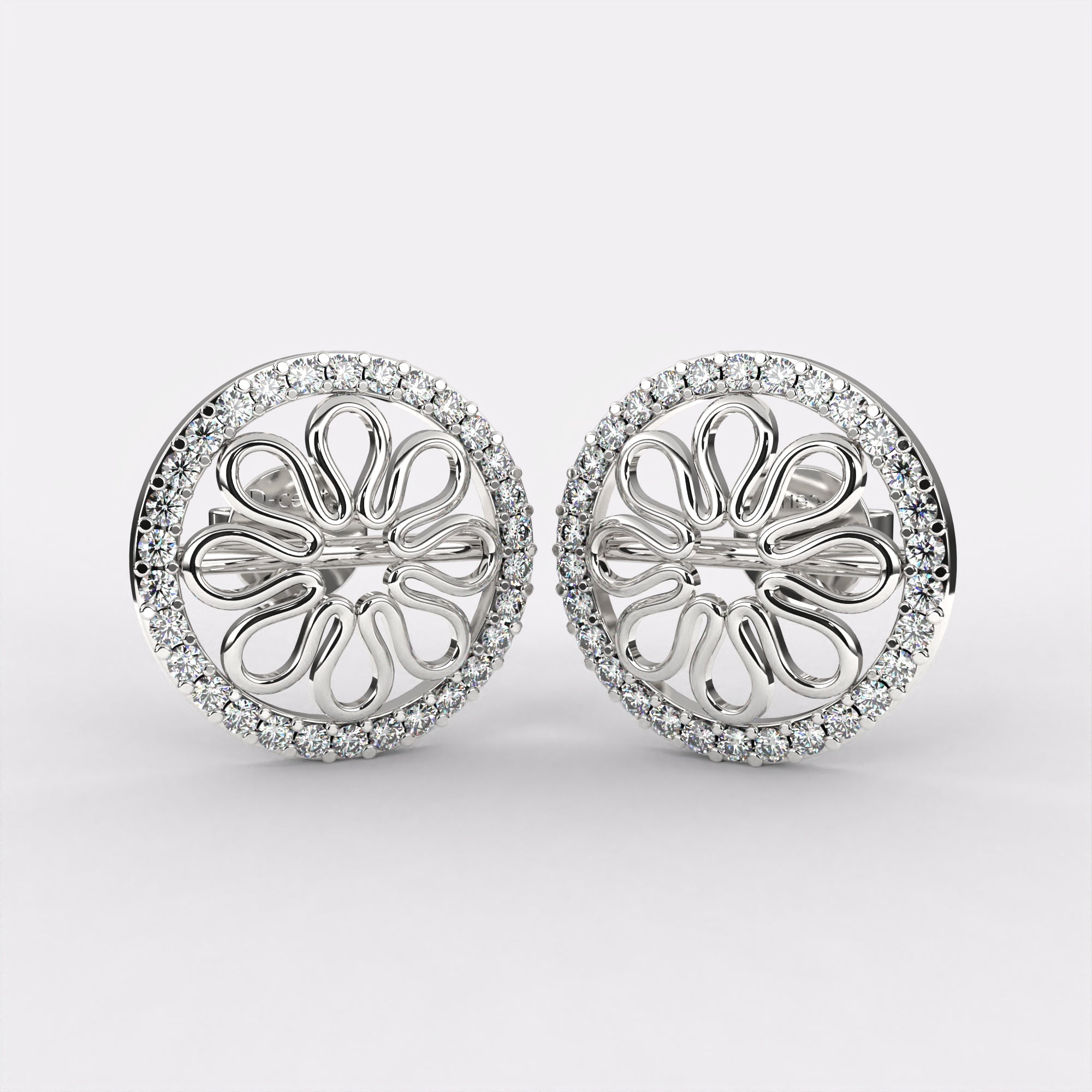 Flora Charms diamond earrings