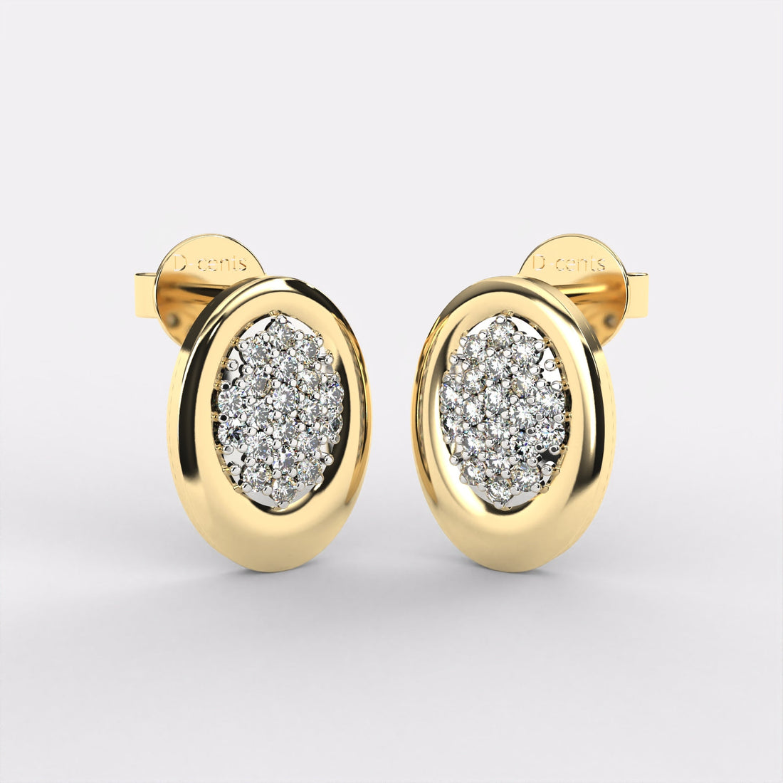 Circinus Stud Diamond Earrings