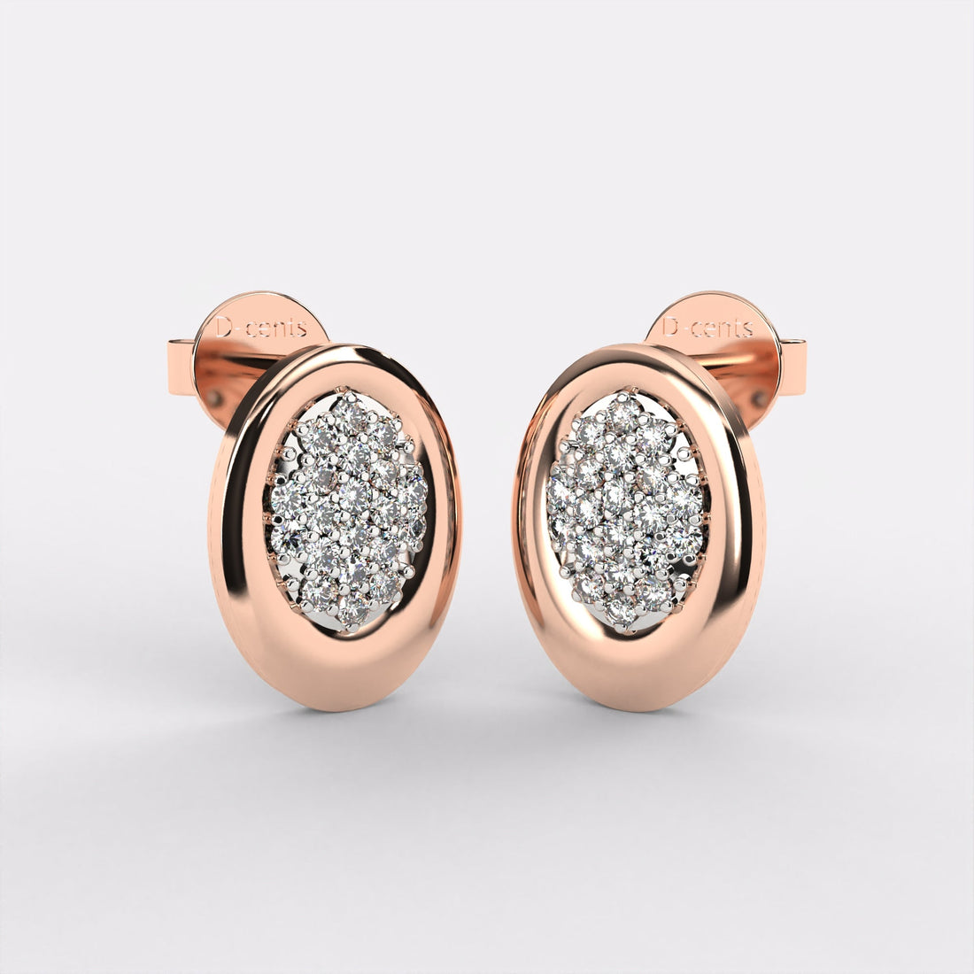 Circinus Stud Diamond Earrings