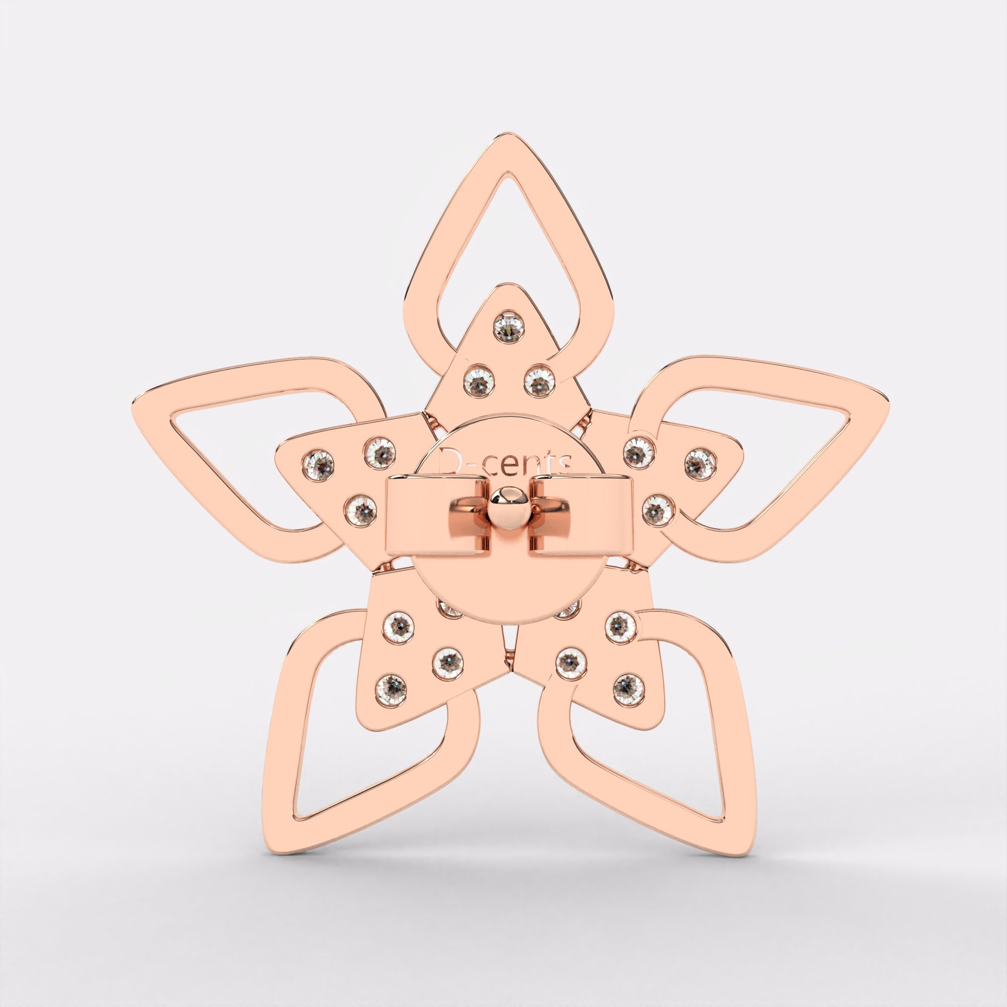 Flora Charms Diamond Stud Earrings