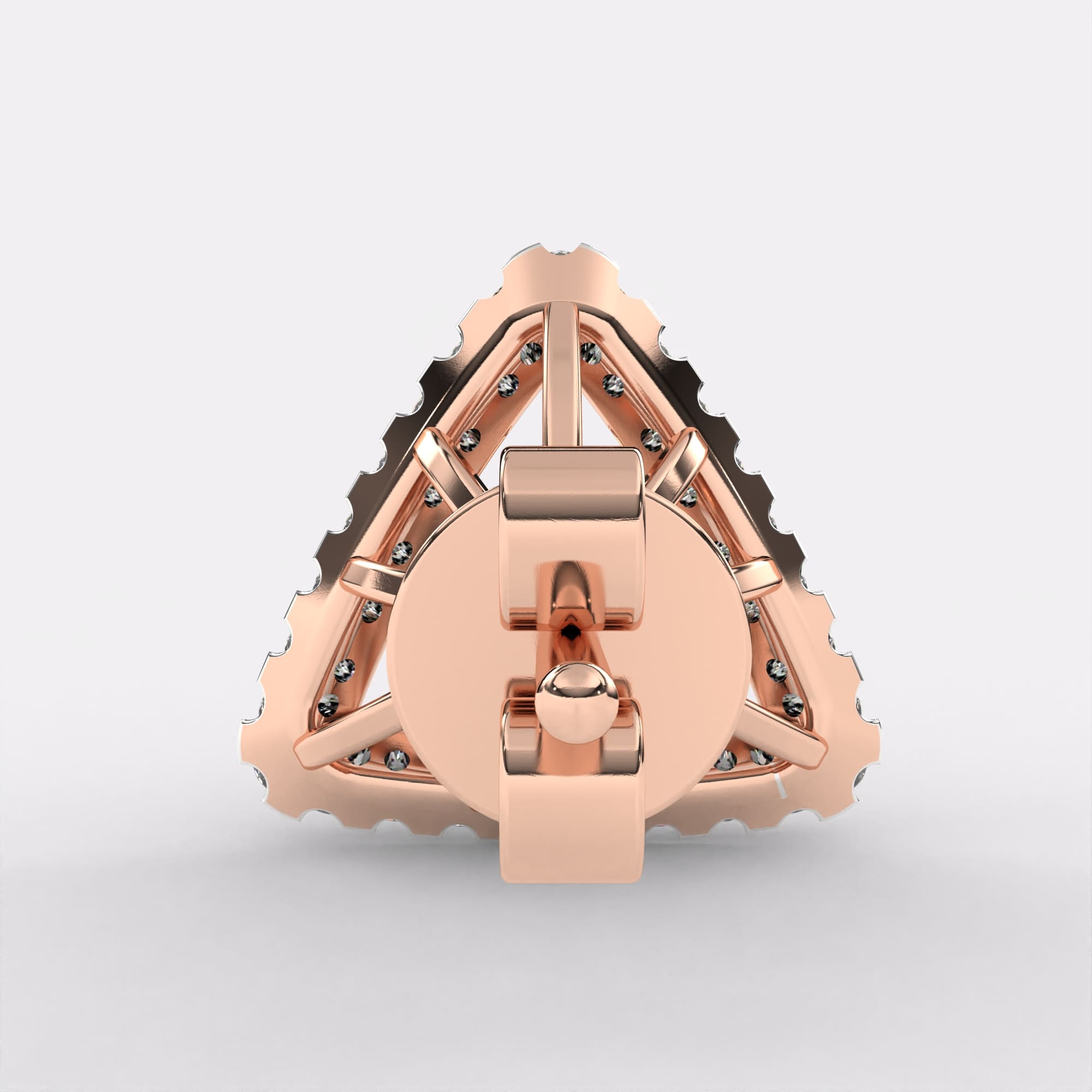 Glaring Tri Diamond Earrings