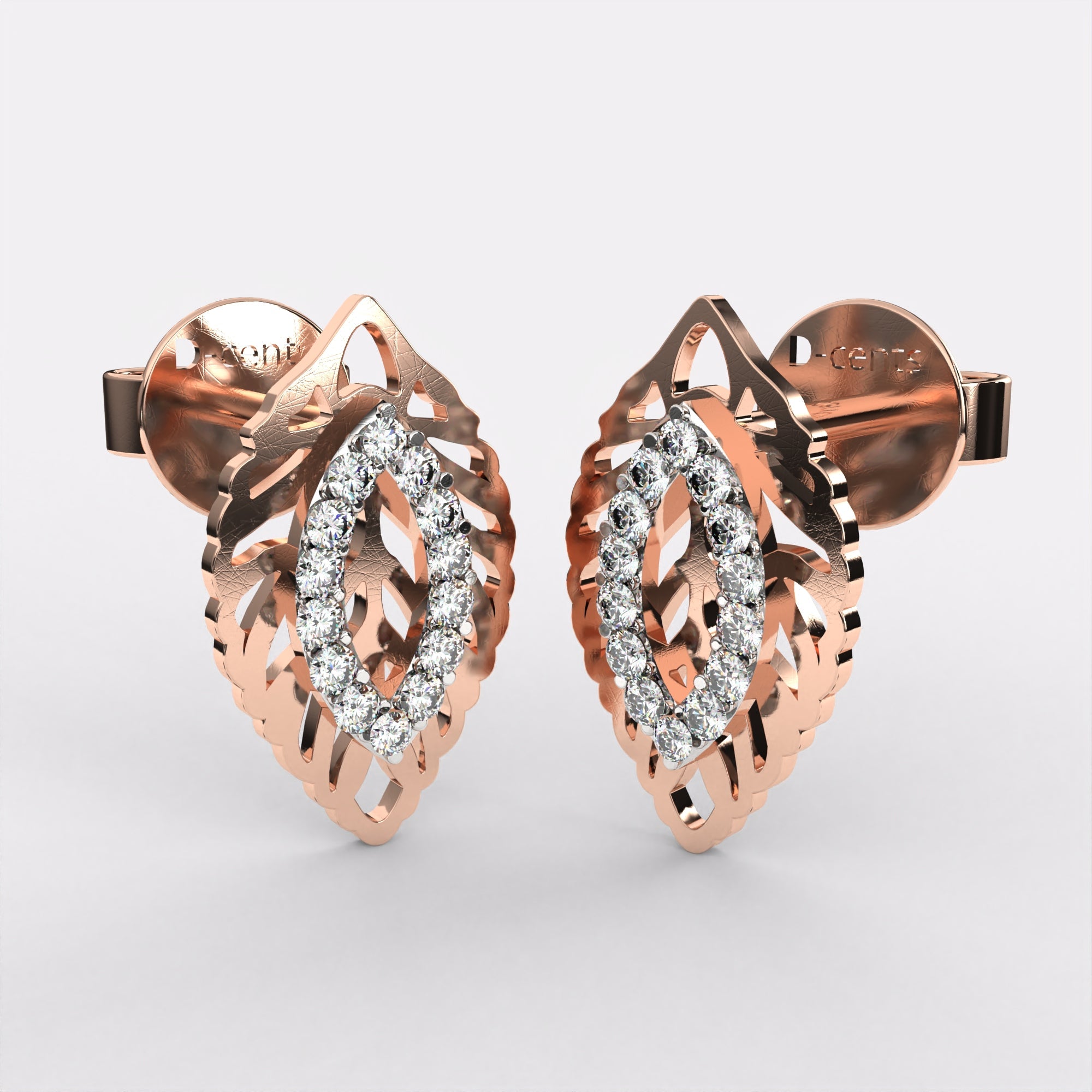 Velvet Petal Diamond Earrings