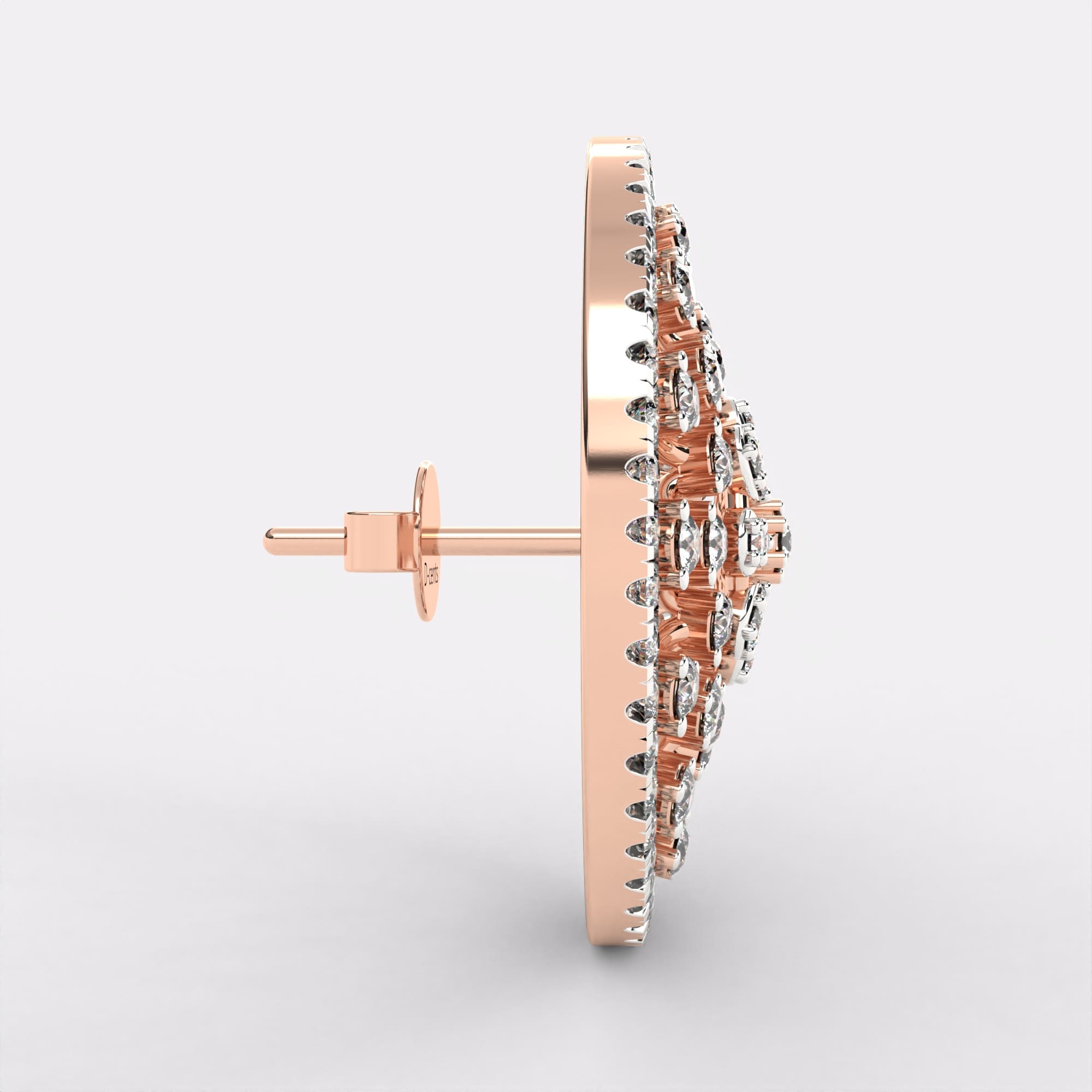 Subtle Elaborate Diamond Earrings