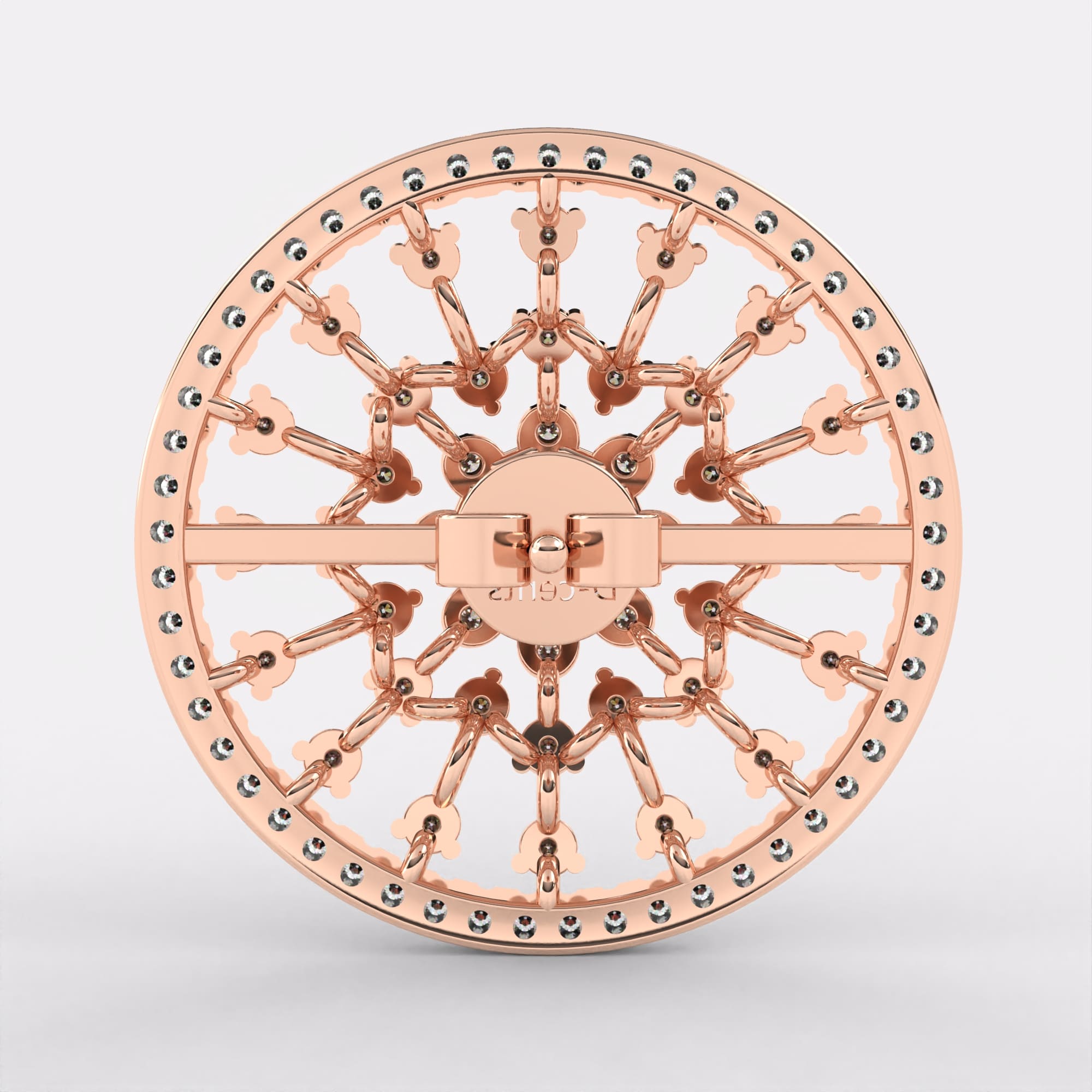 Subtle Elaborate Diamond Earrings