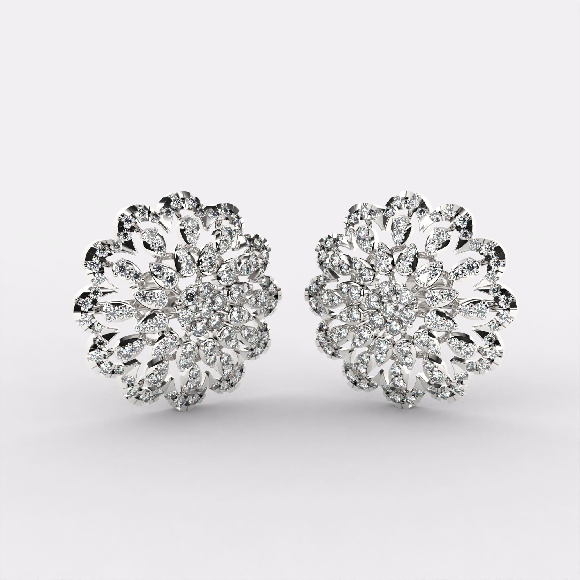 Gleam Diamond earrings in 925 Silver