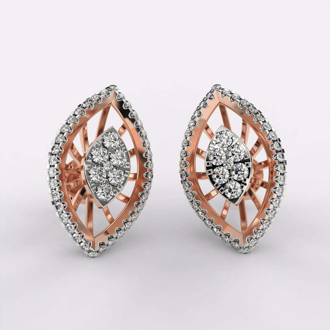 18k Gold Diamond Earrings for Women