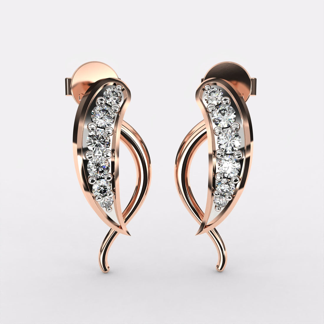 Finley Round Diamond earrings