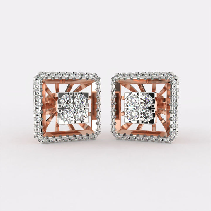 Dazzling Spheres Diamond Earrings