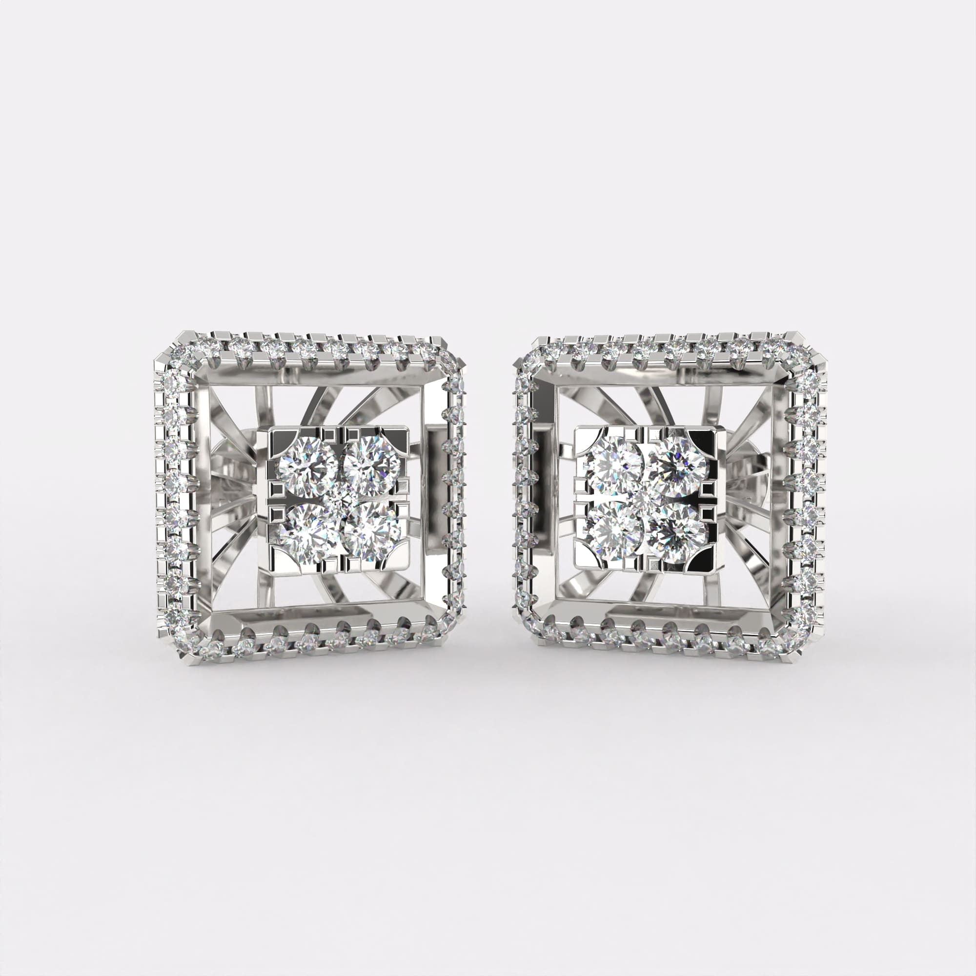 Dazzling Spheres Earrings in 925 Silver