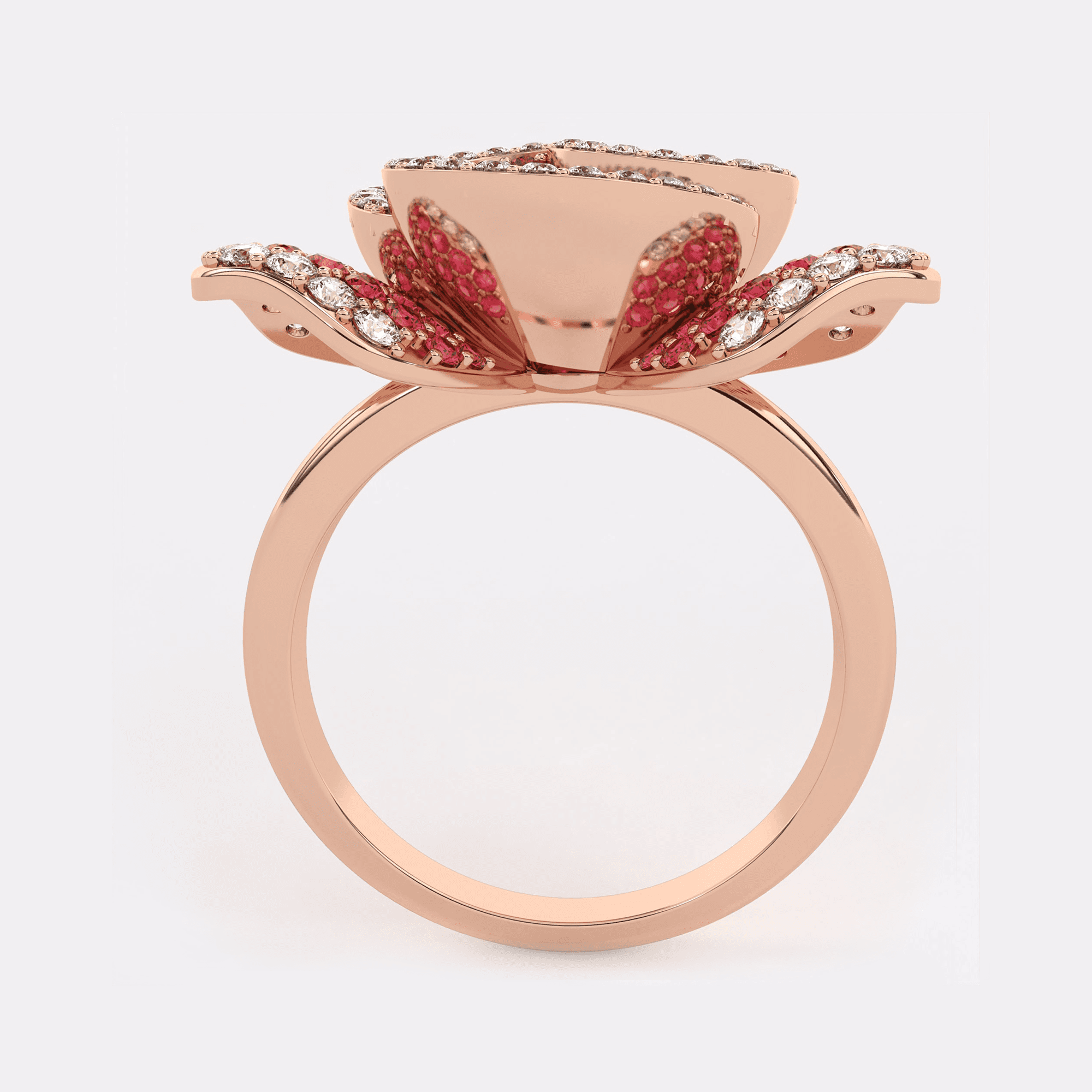 Red Rose Diamond Ring
