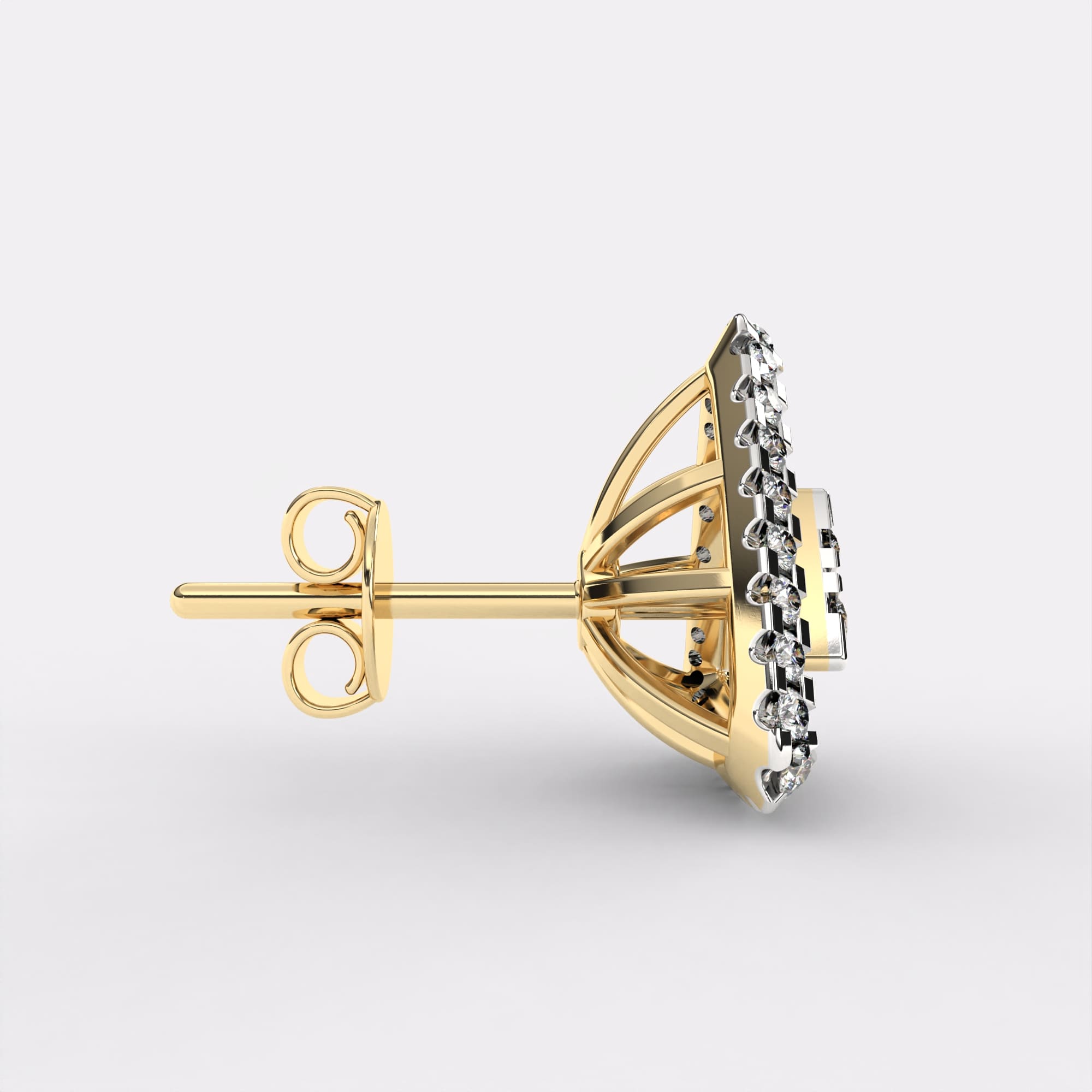 Glaring Tri Diamond Earrings