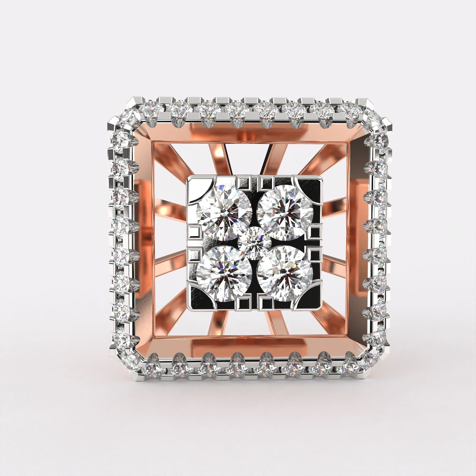 Dazzling Spheres Diamond Earrings