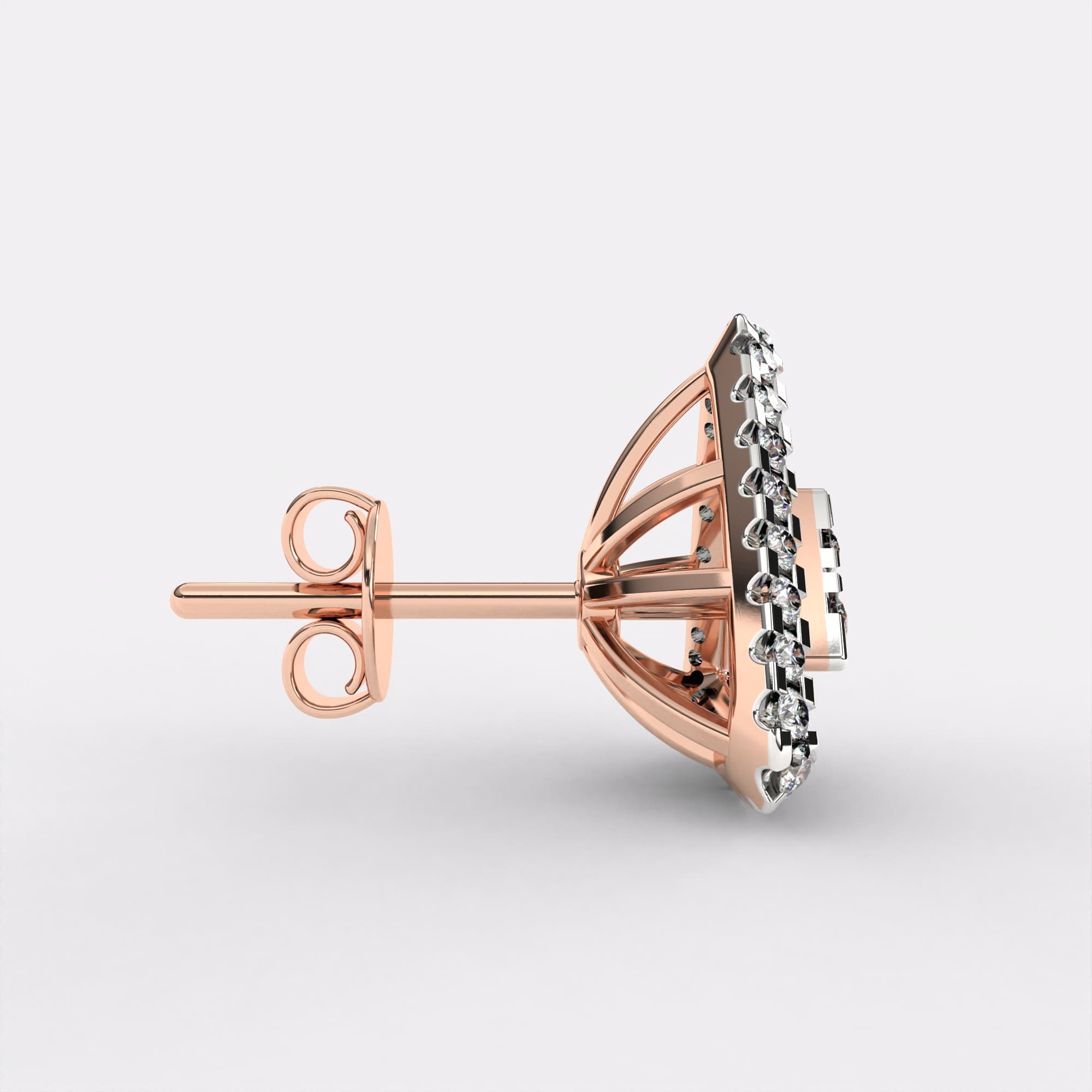 Glaring Tri Diamond Earrings