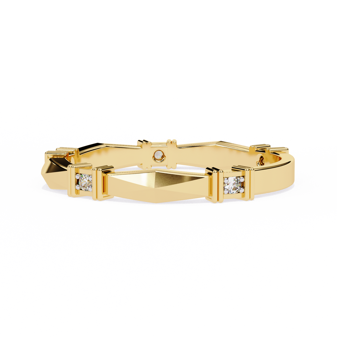 Casual Glimmer Diamond Ring Band