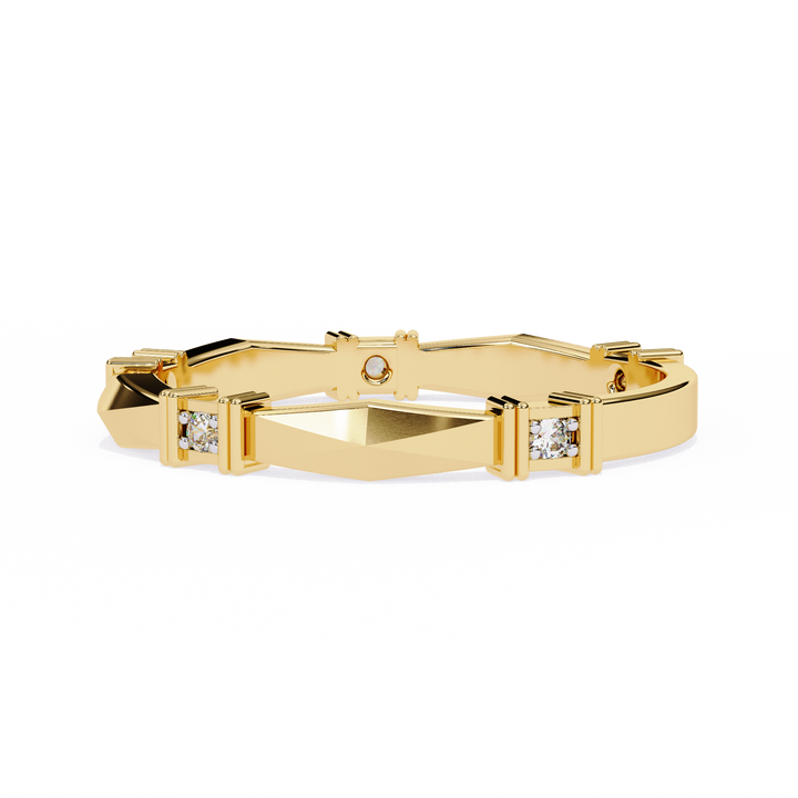 Casual Glimmer Diamond Ring Band