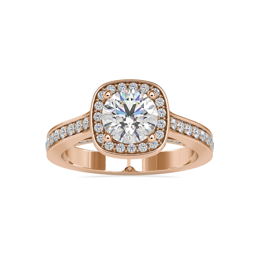 Celeste Halo Gold Diamond Ring 2