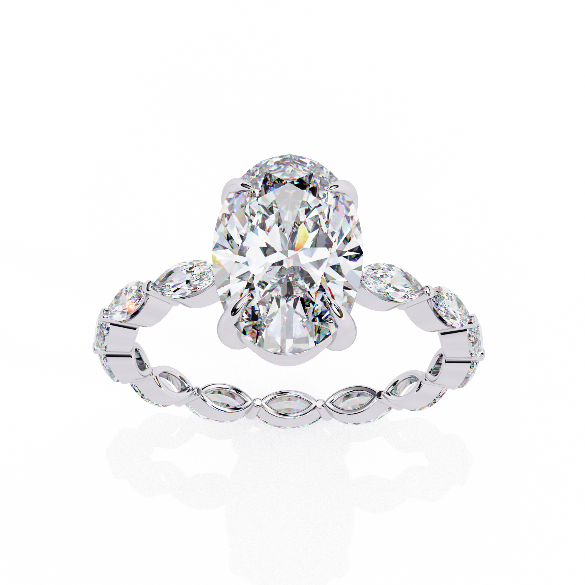 Celeste Oval Diamond Ring 11