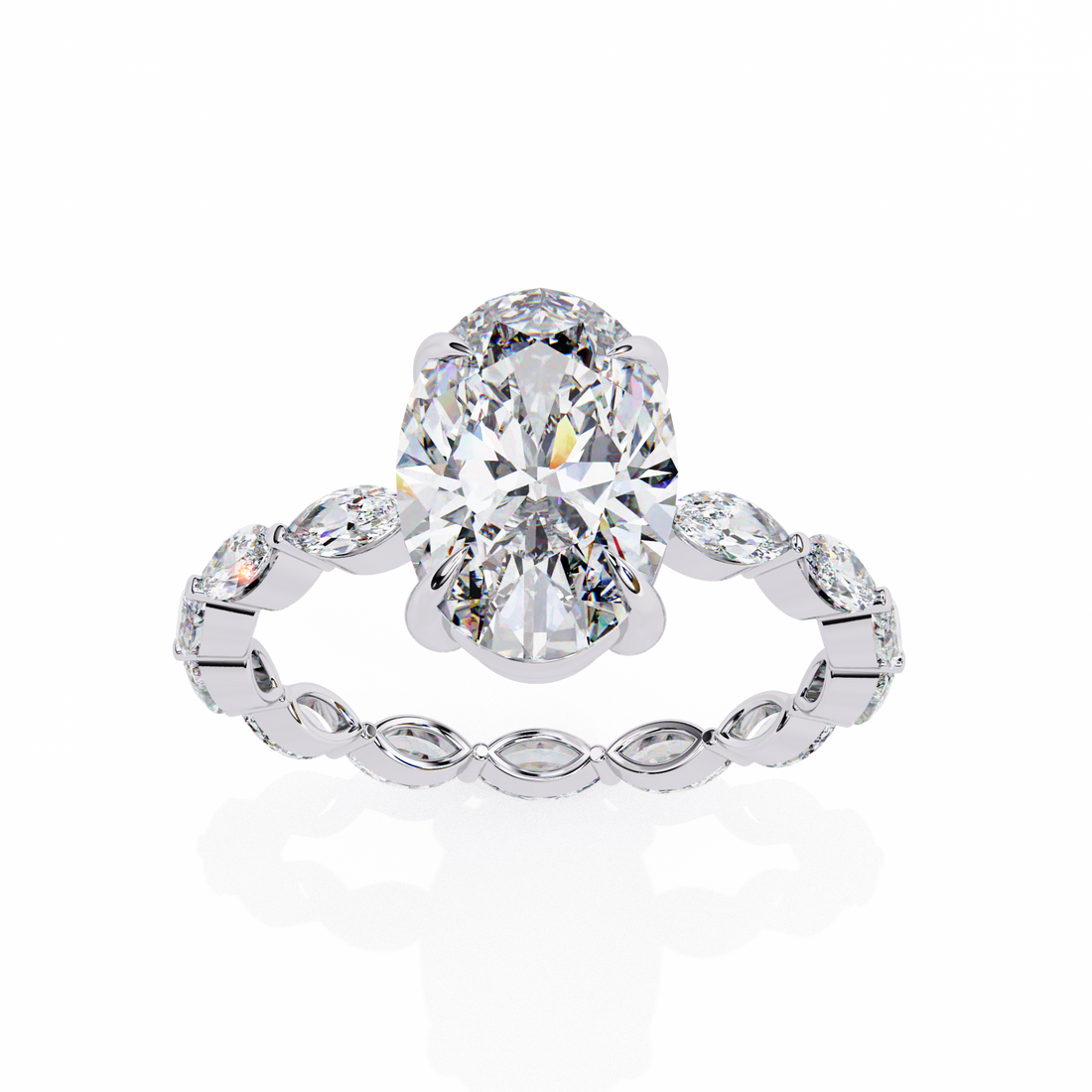 Celeste Oval Diamond Ring 11
