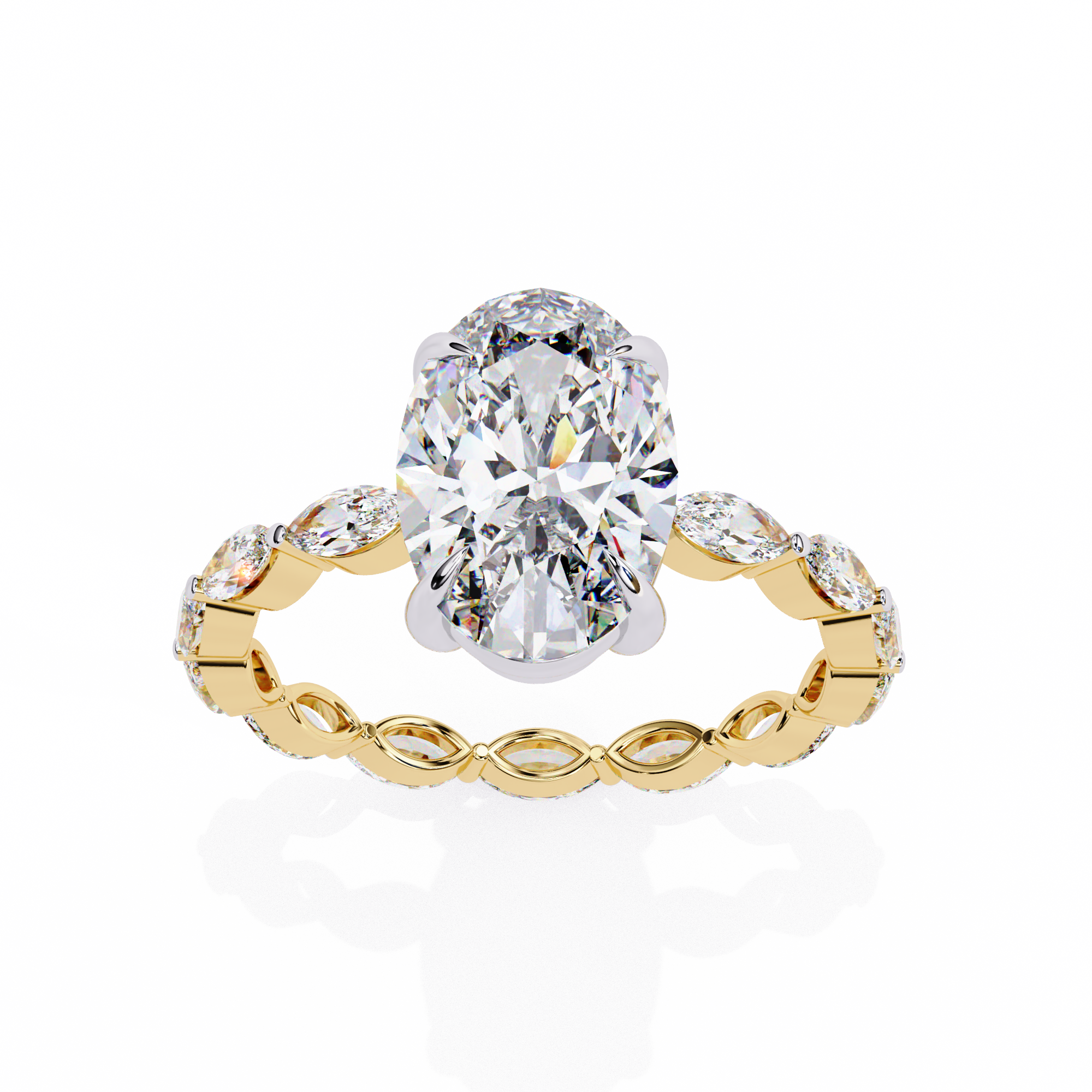 Celeste Oval Diamond Ring 2
