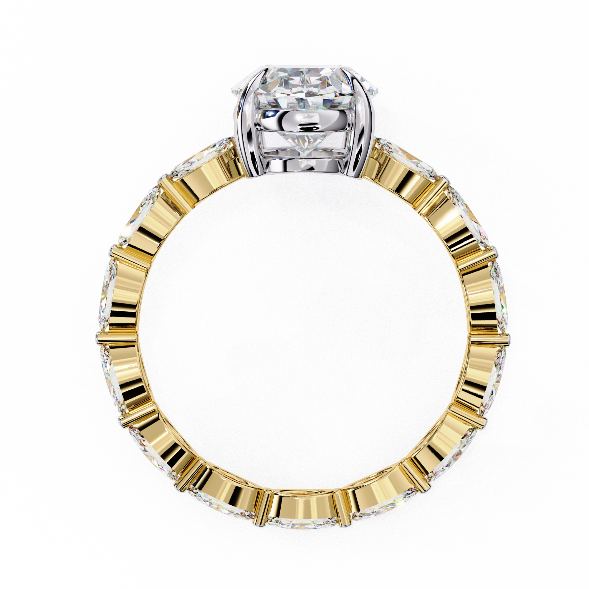 Celeste Oval Diamond Ring 5
