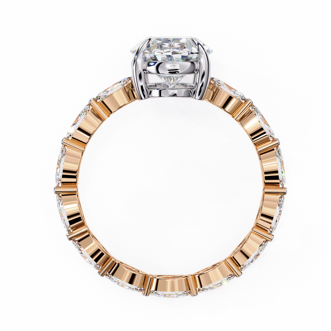 Celeste Oval Diamond Ring 9