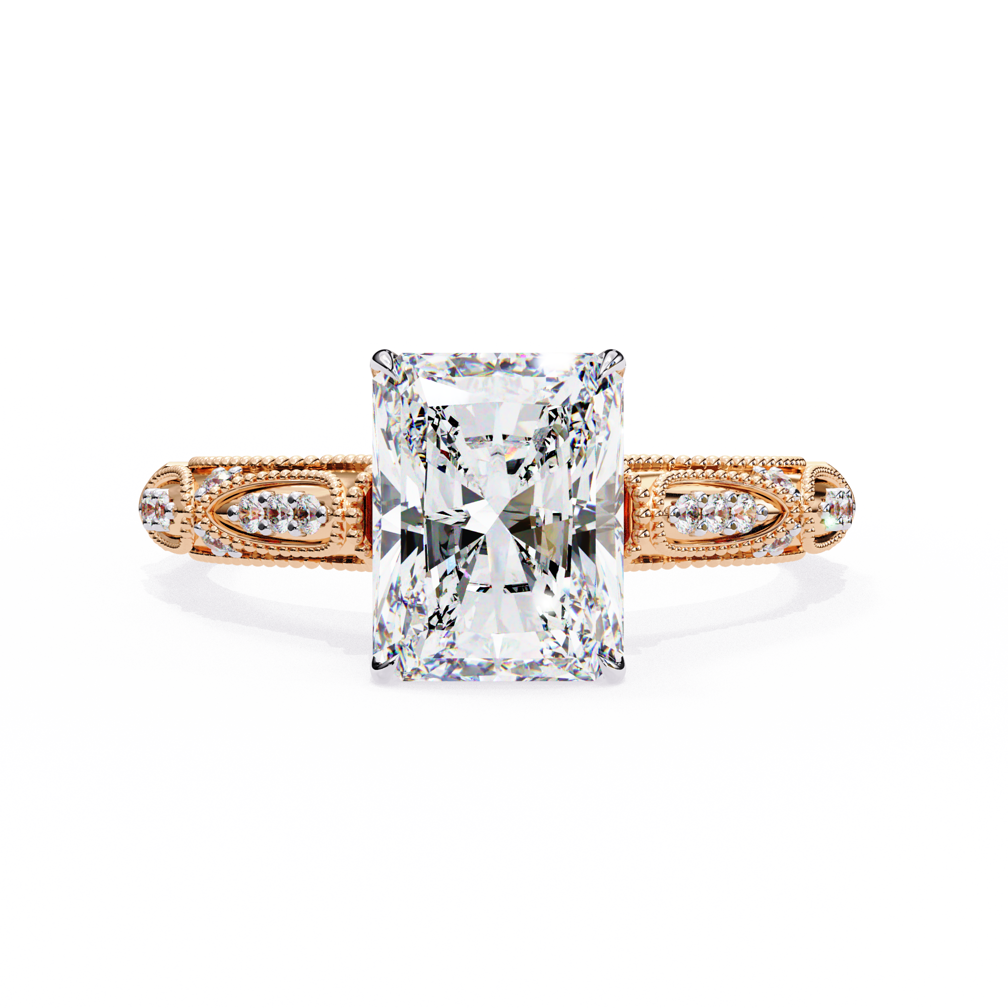 Celestial Throne Radiant Diamond Ring