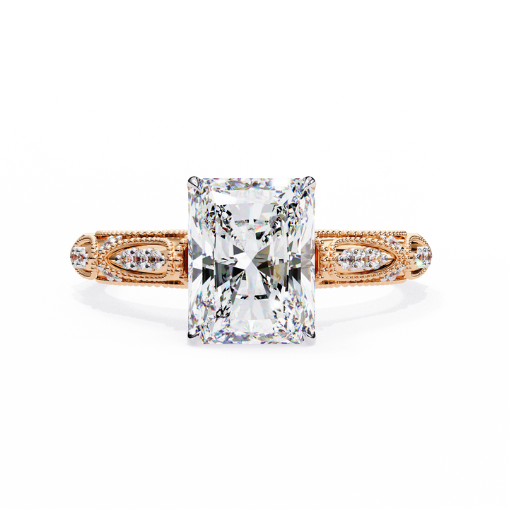 Celestial Throne Radiant Diamond Ring