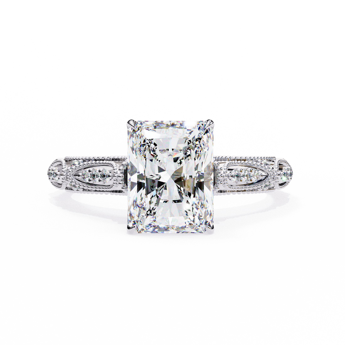 Celestial Throne Radiant Diamond Ring 10