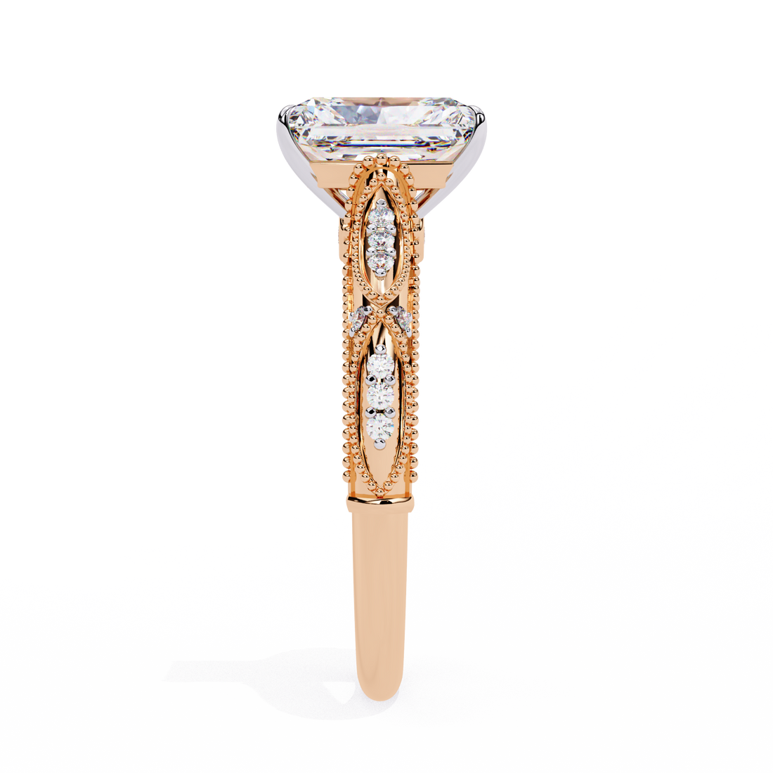 Celestial Throne Radiant Diamond Ring 4