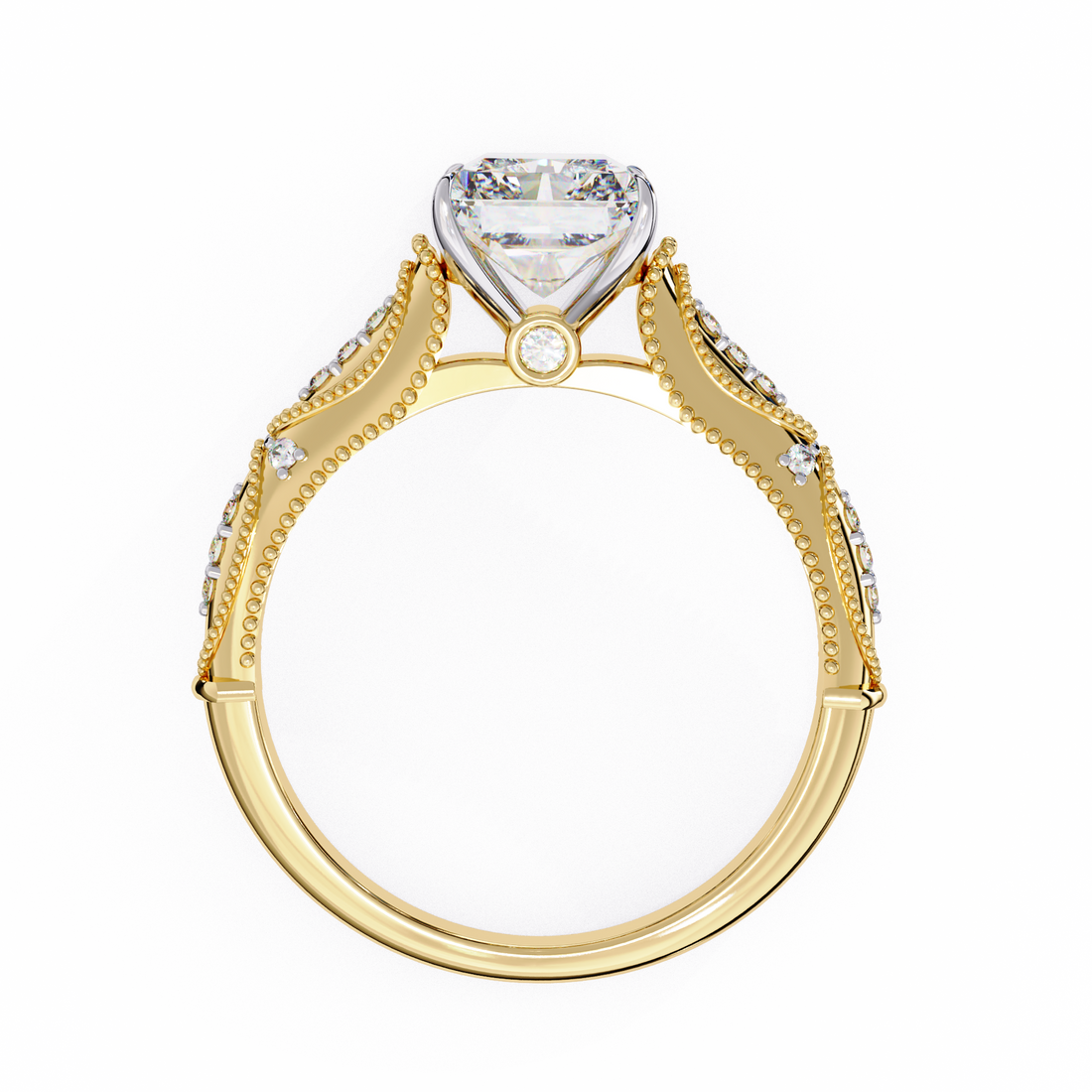 Celestial Throne Radiant Diamond Ring 9