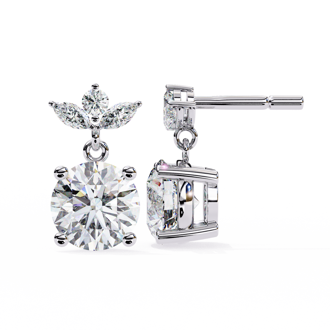 Charming Diamond Earrings