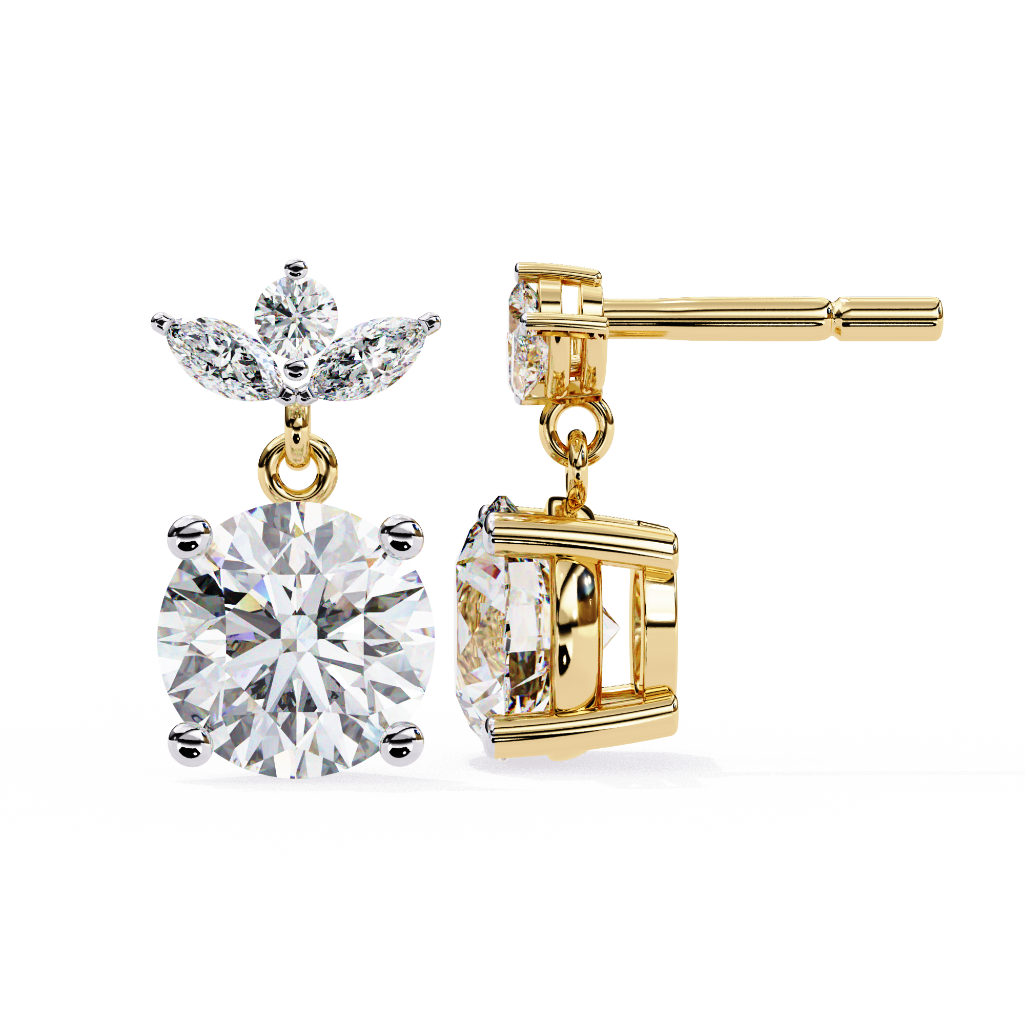 Charming Diamond Earrings