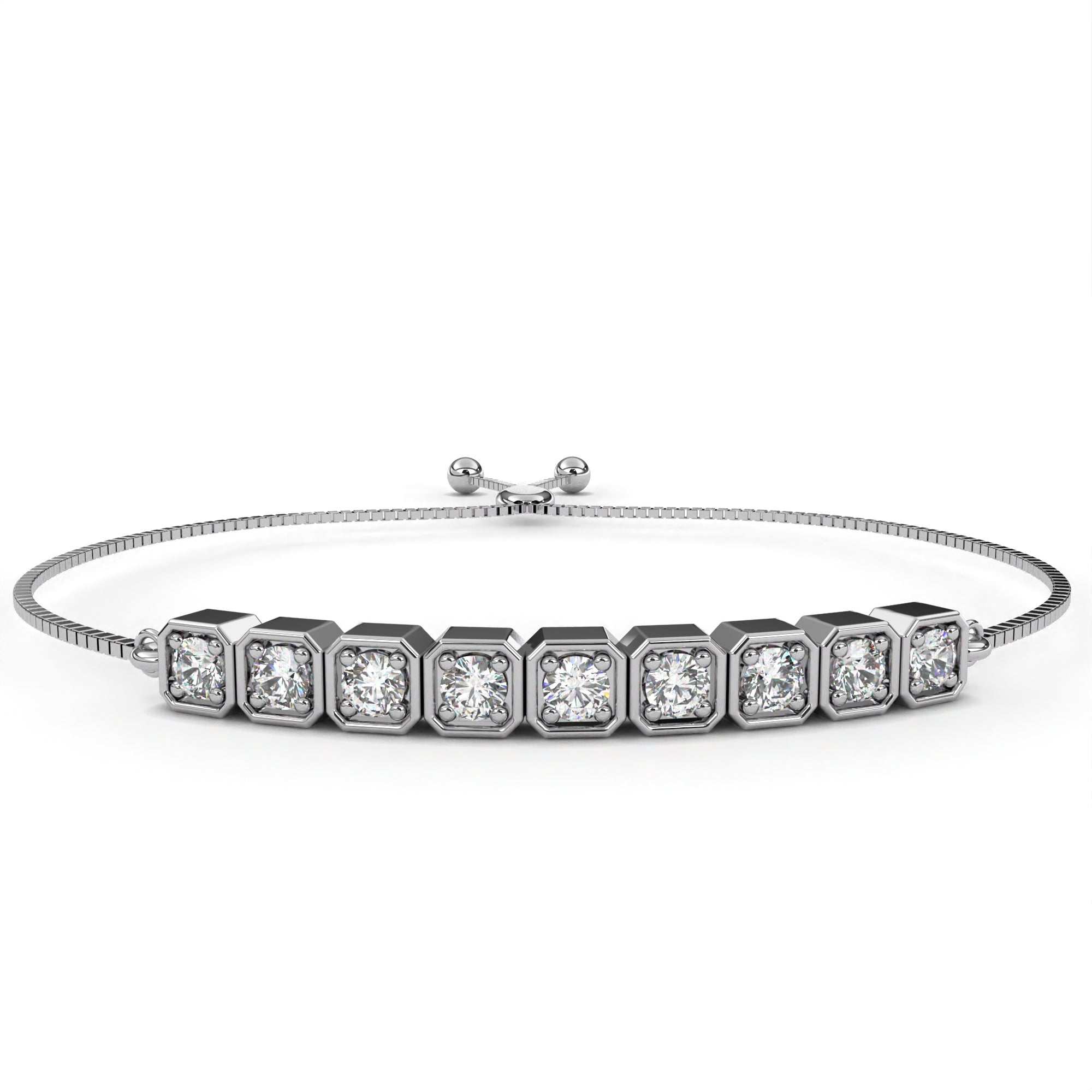 Charming Round Diamond Bracelet