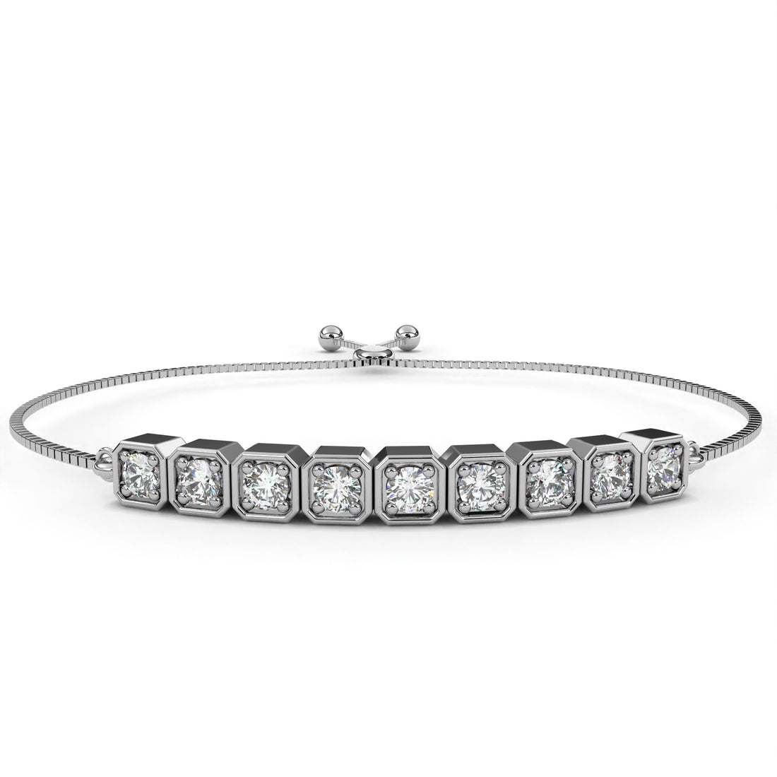 Charming Round Diamond Bracelet