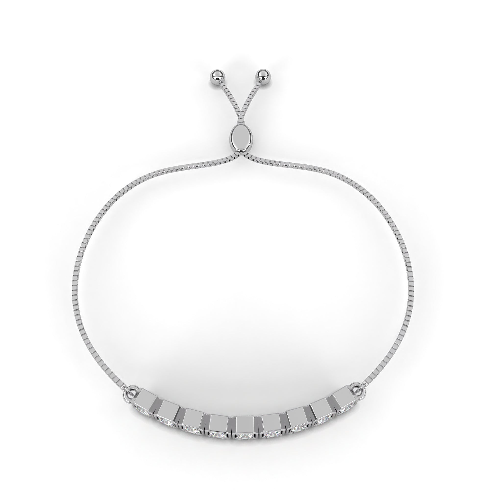 Charming Round Diamond Bracelet