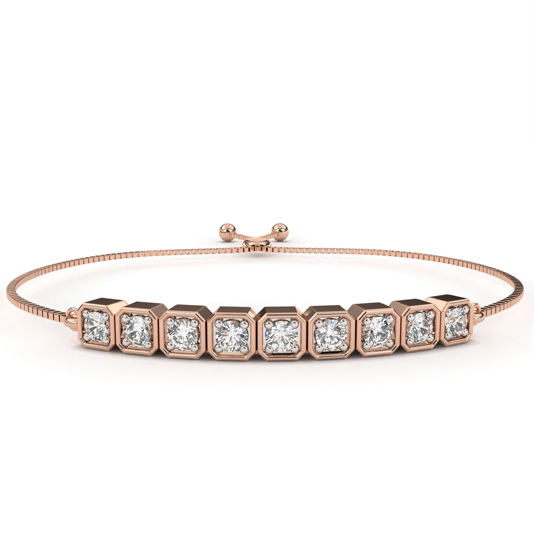 Charming Round Diamond Bracelet