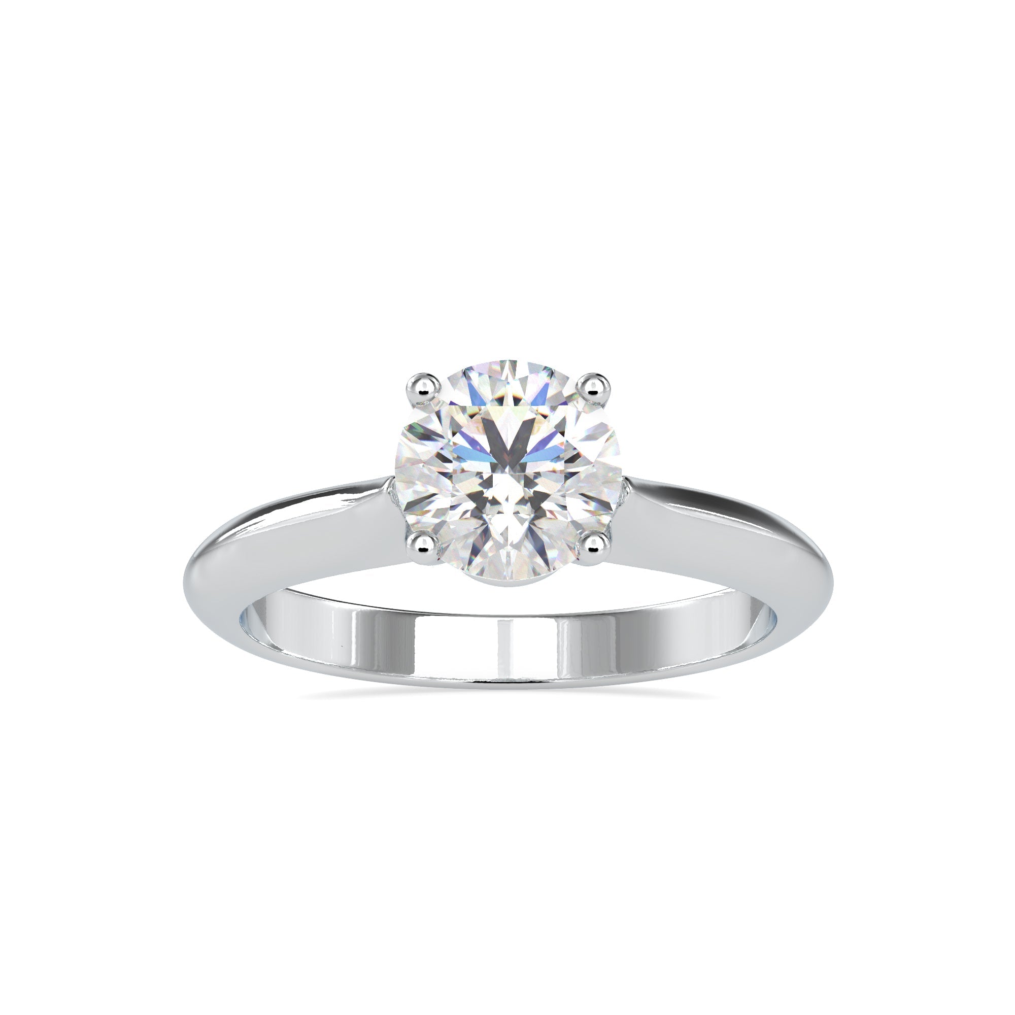 Charming Round Diamond Ring 4