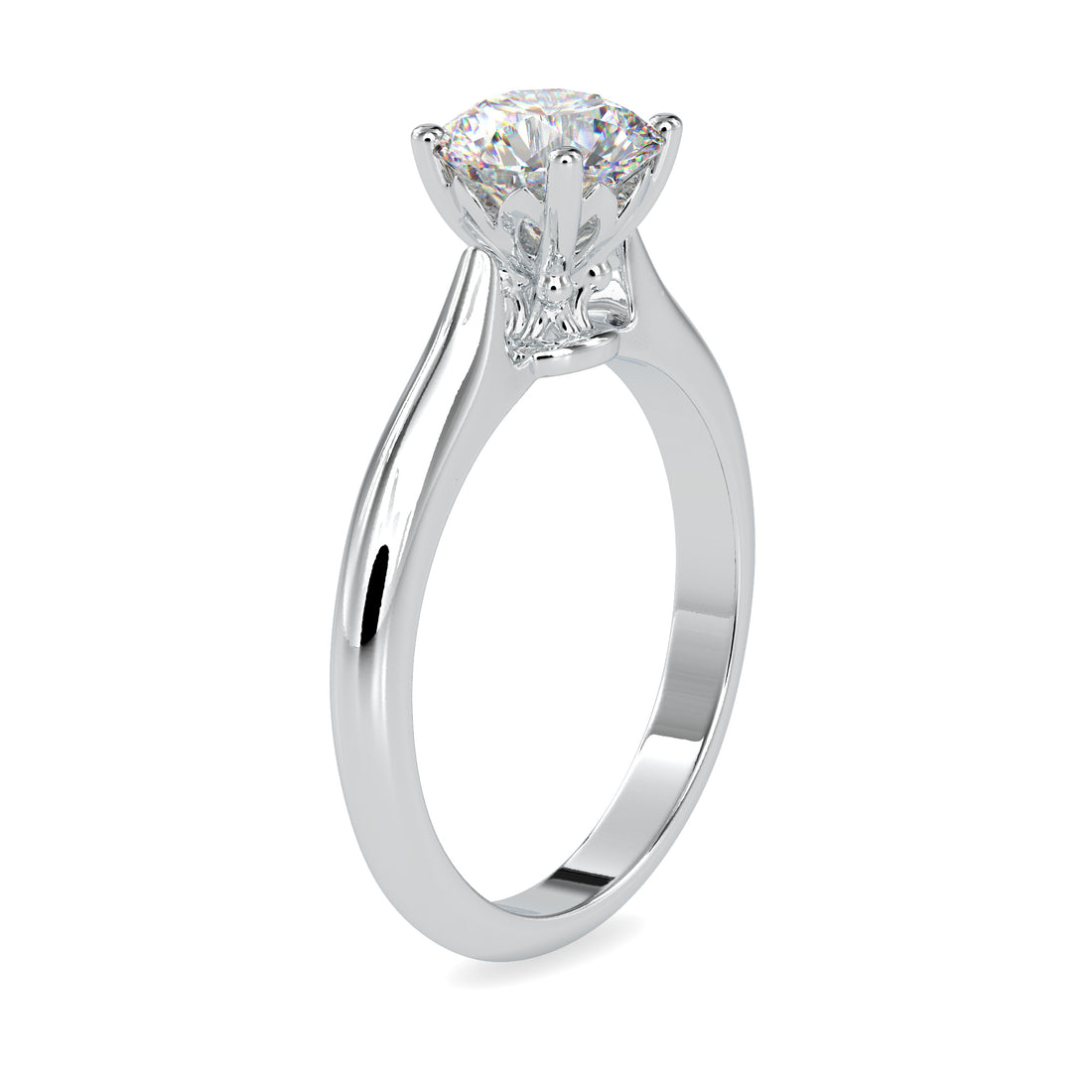 Charming Round Diamond Ring 5