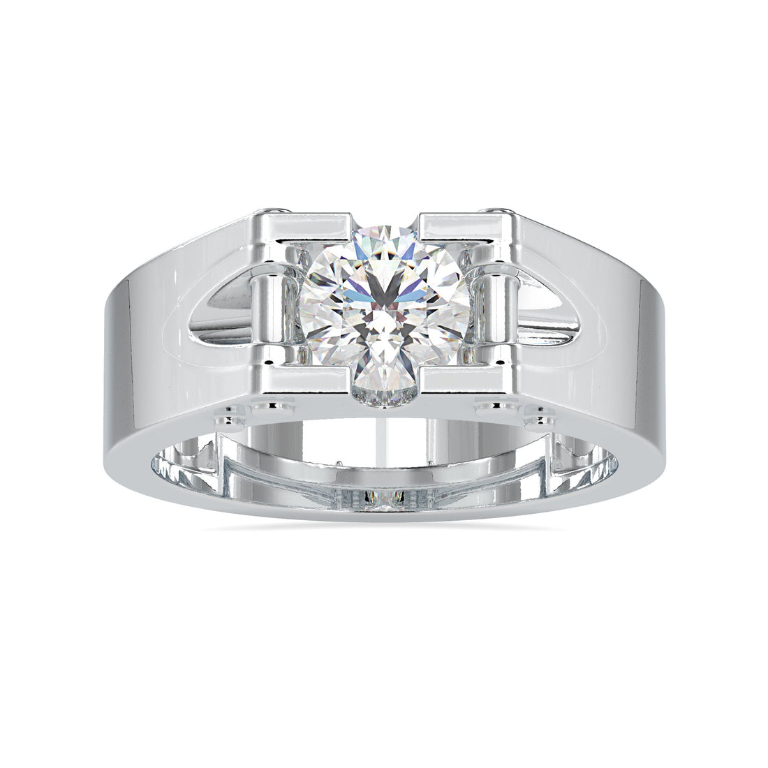 Chunky Round Diamond Ring 5
