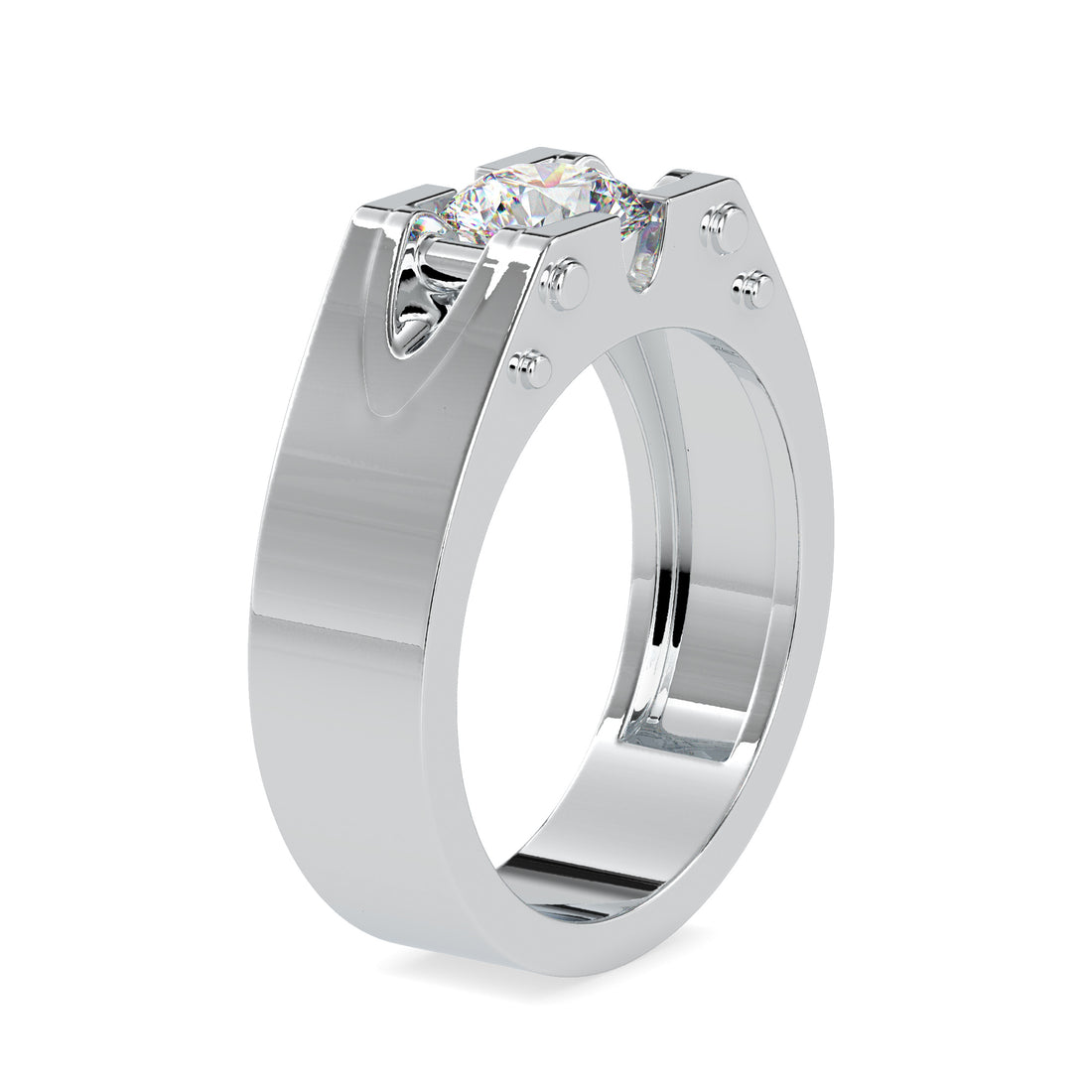 Chunky Round Diamond Ring 6