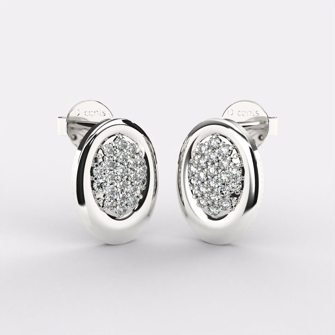 Circinus Stud Earrings In 925 Silver